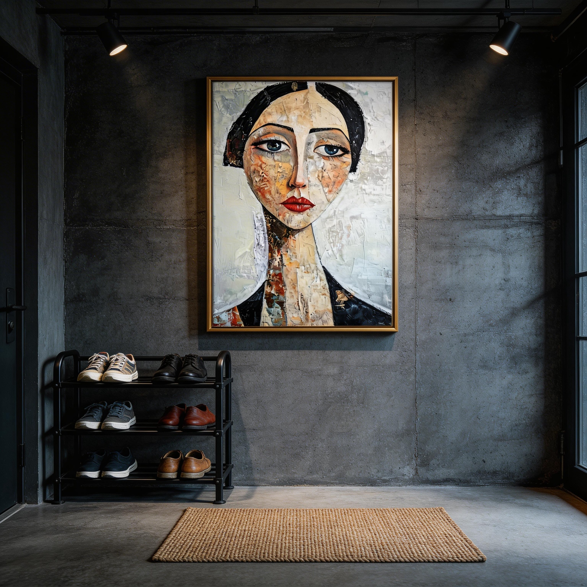 Abstract Woman Portrait Oil Painting Wall Art #MA022