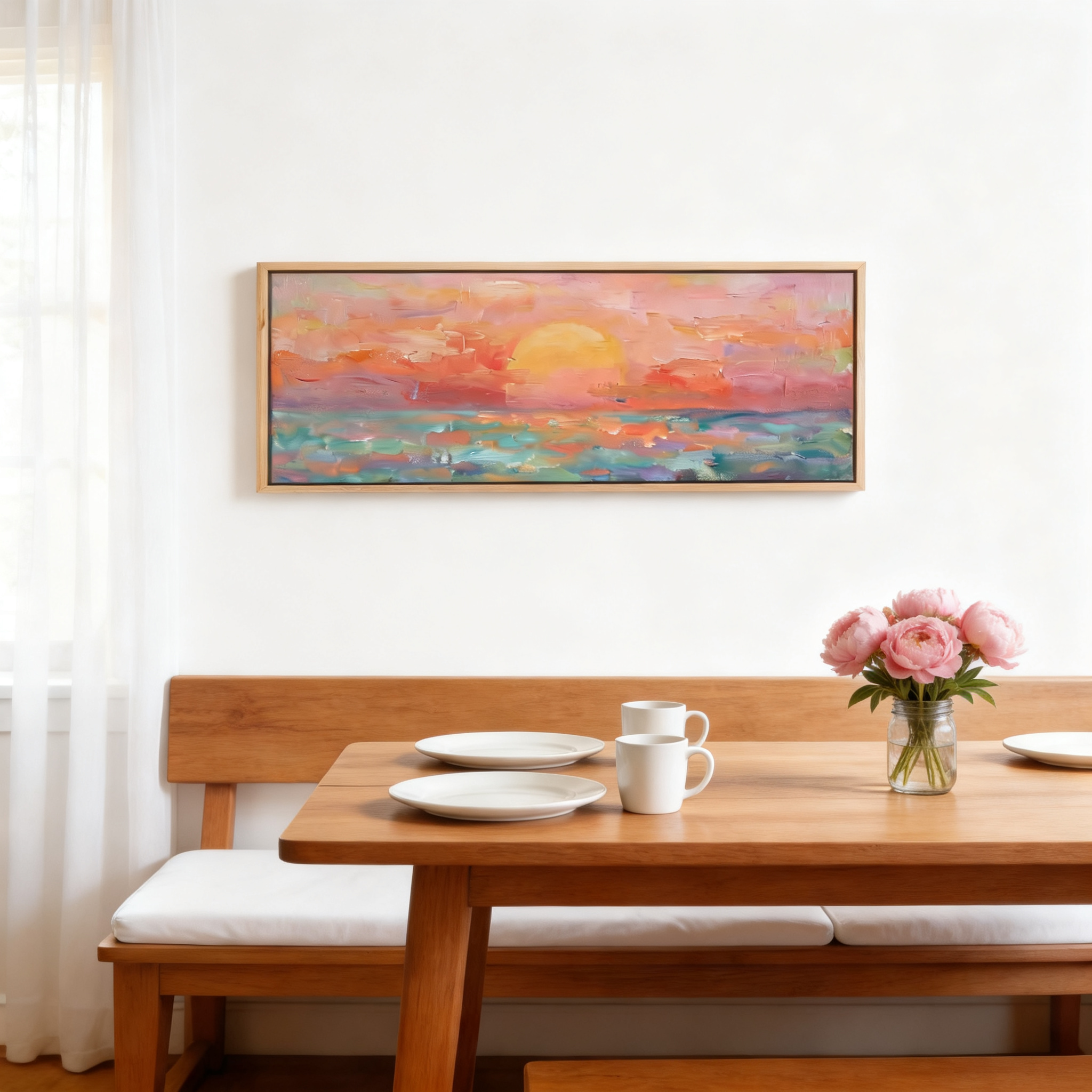 Pastel Ocean Sunset Wall Art #BC023