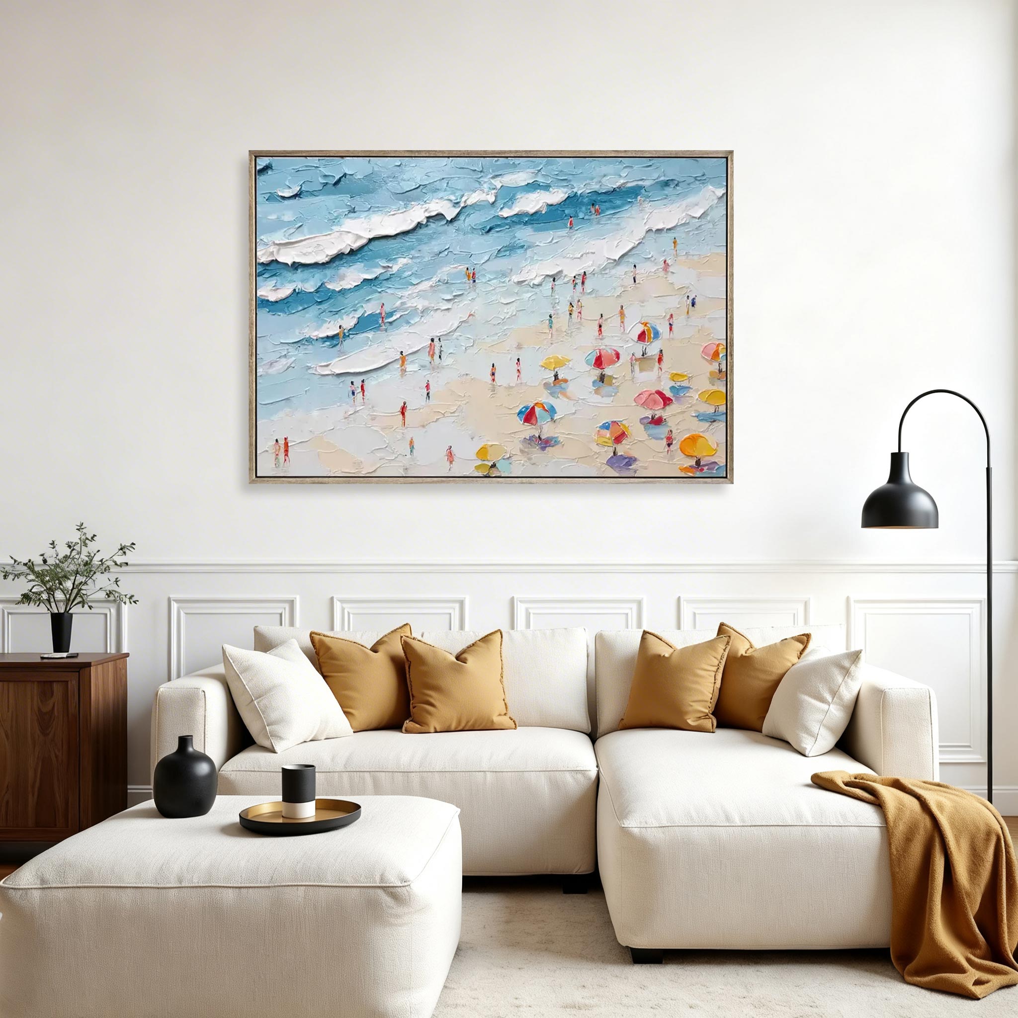 Beach Scene Canvas Wall Art #CP007
