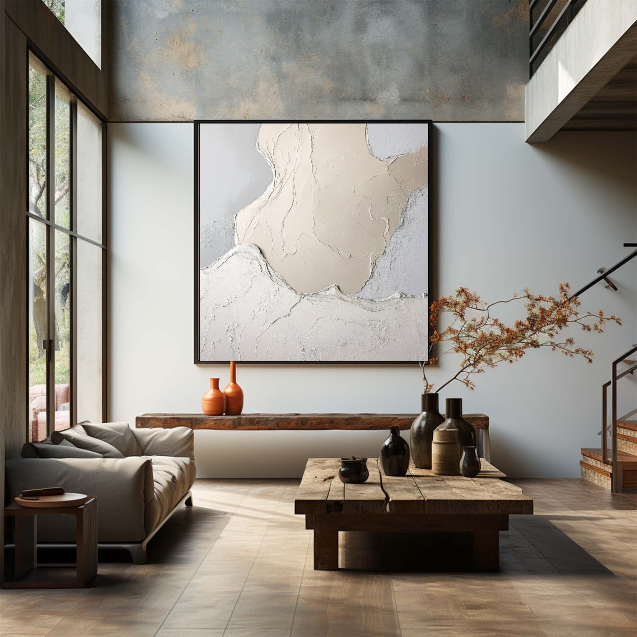 Abstract Art With Gold Accents Painting #AB002