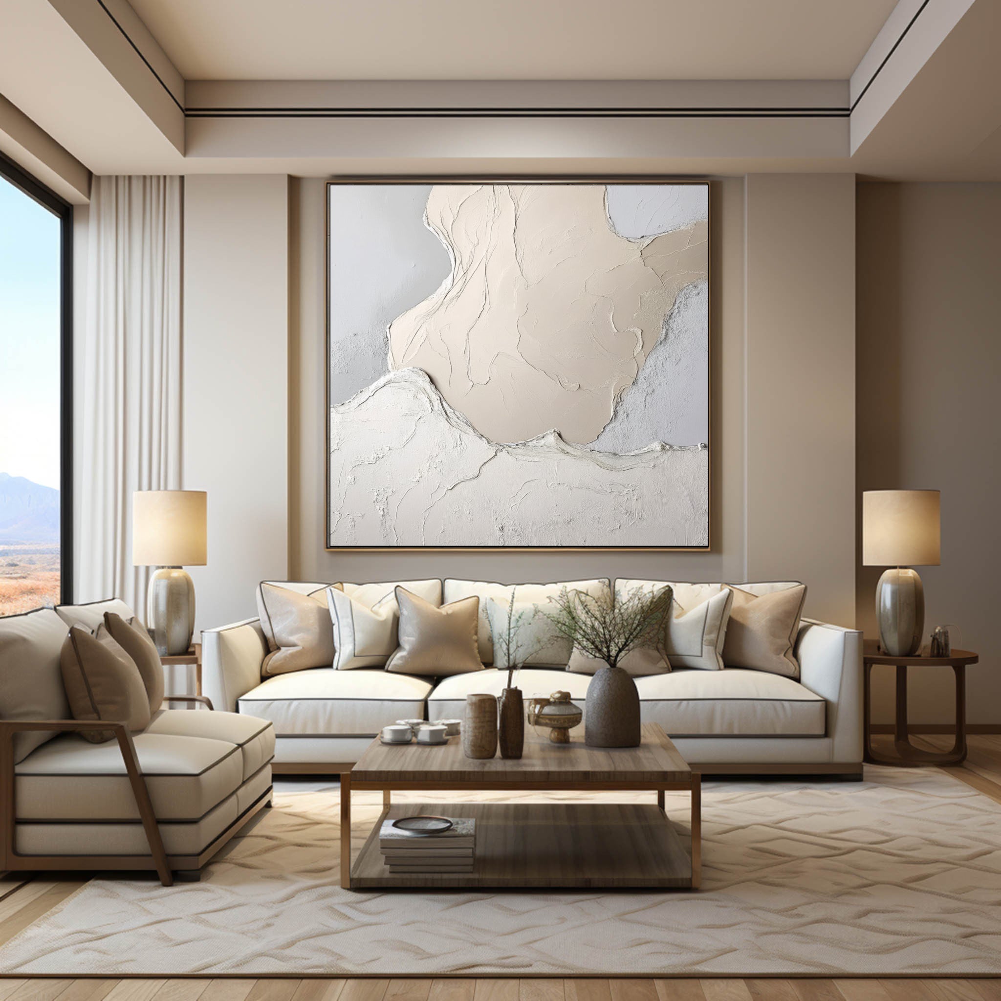 Abstract Art With Gold Accents Painting #AB002