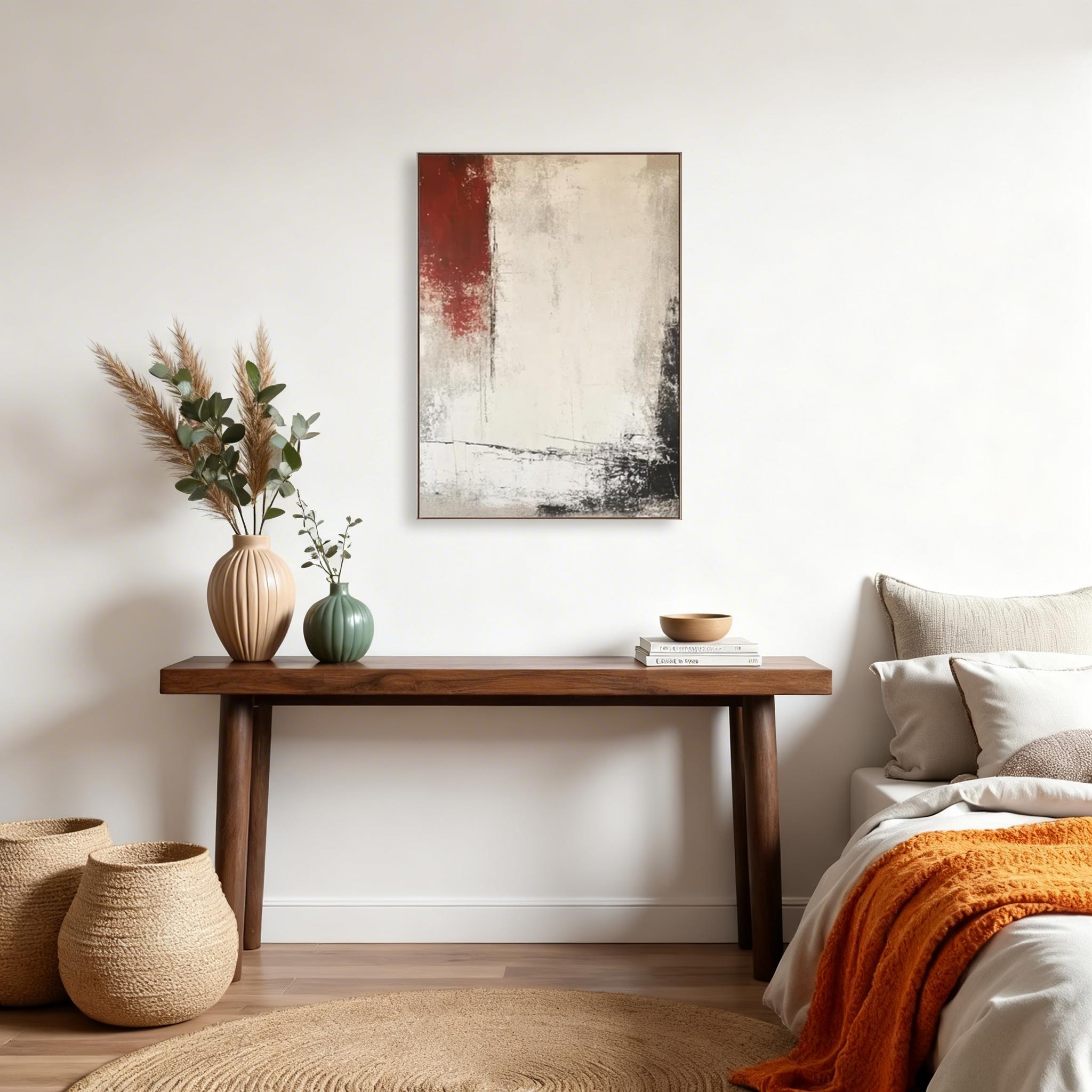 Minimalist Textured Abstract Wall Art #MA018
