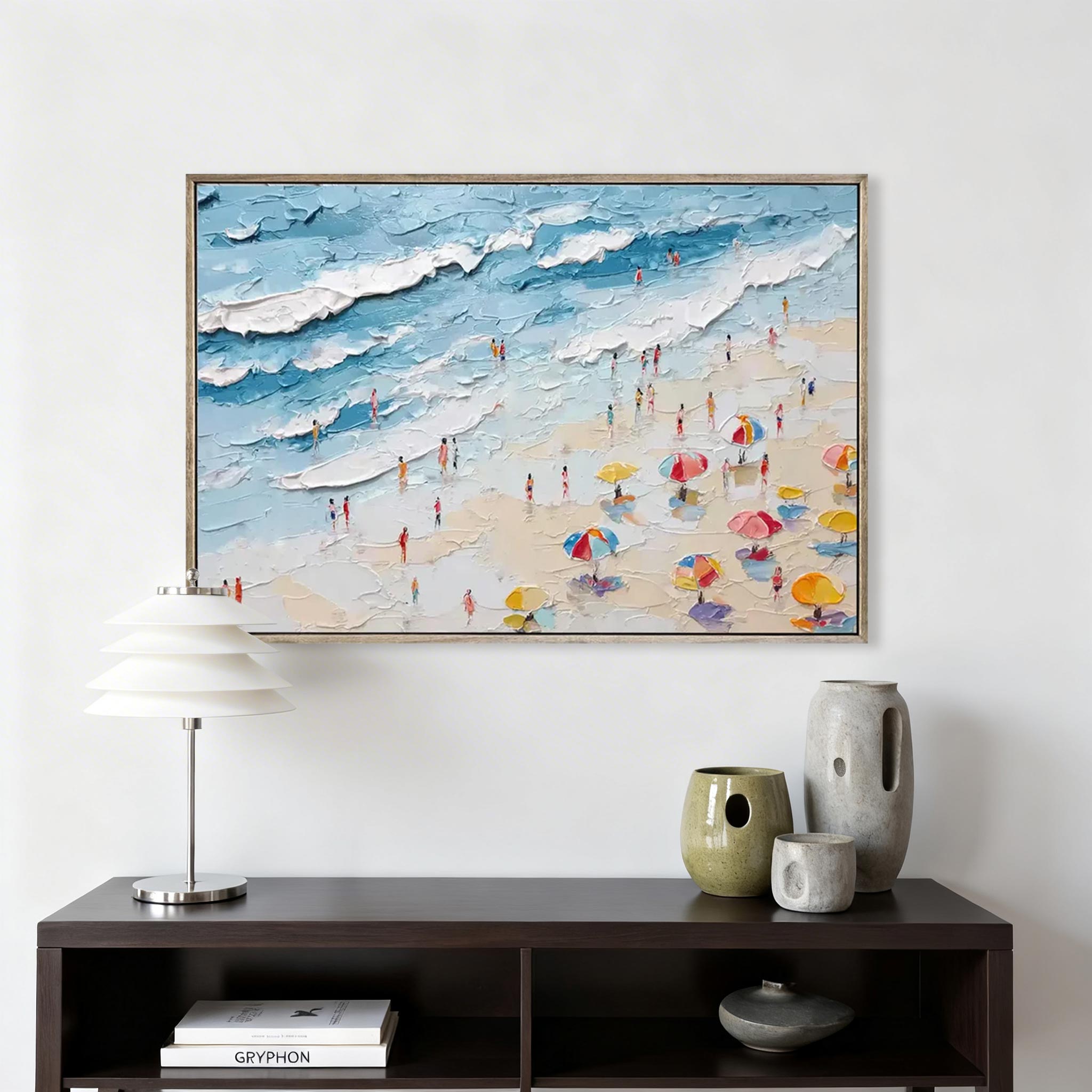 Beach Scene Canvas Wall Art #CP007
