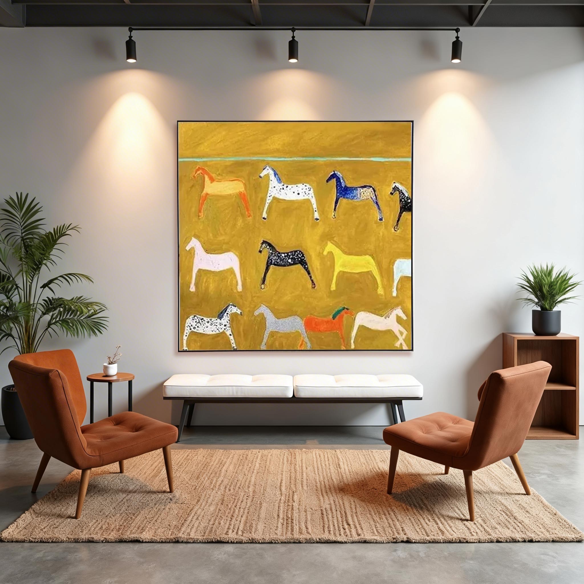 Colorful Horse Wall Art #HA003