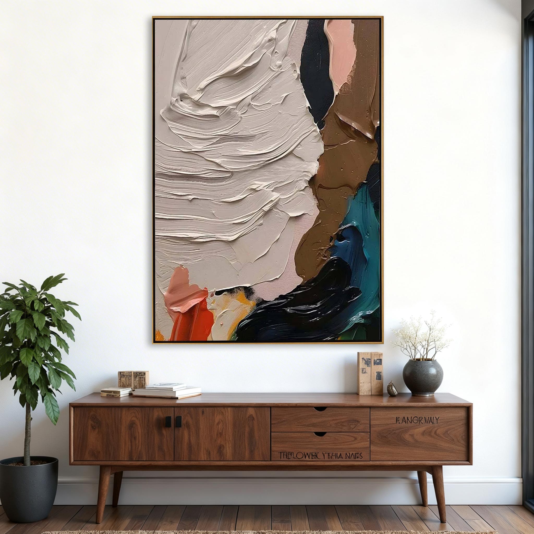 Modern Textured Abstract Wall Art #MA004