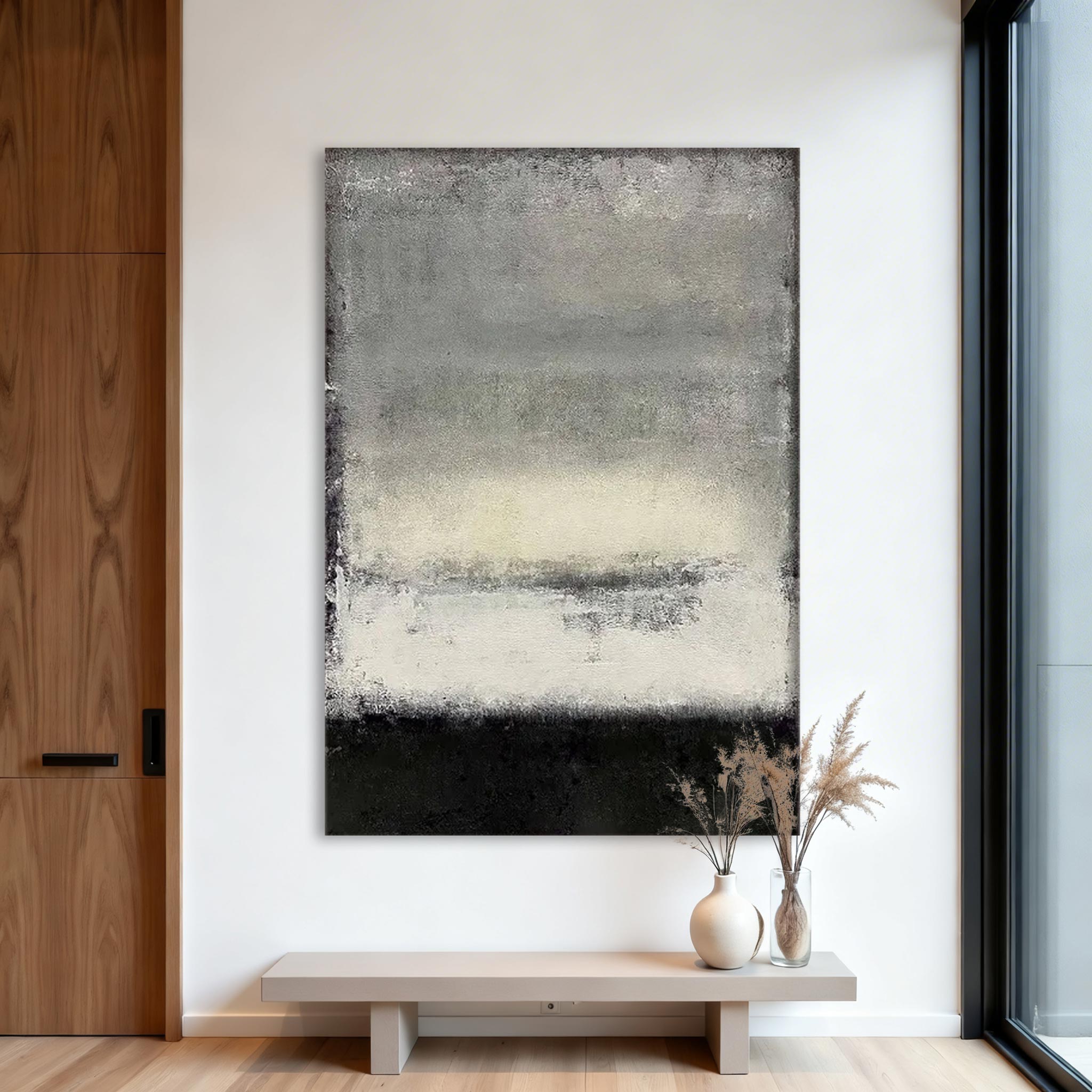 Minimalist Neutral Abstract Wall Art MA010