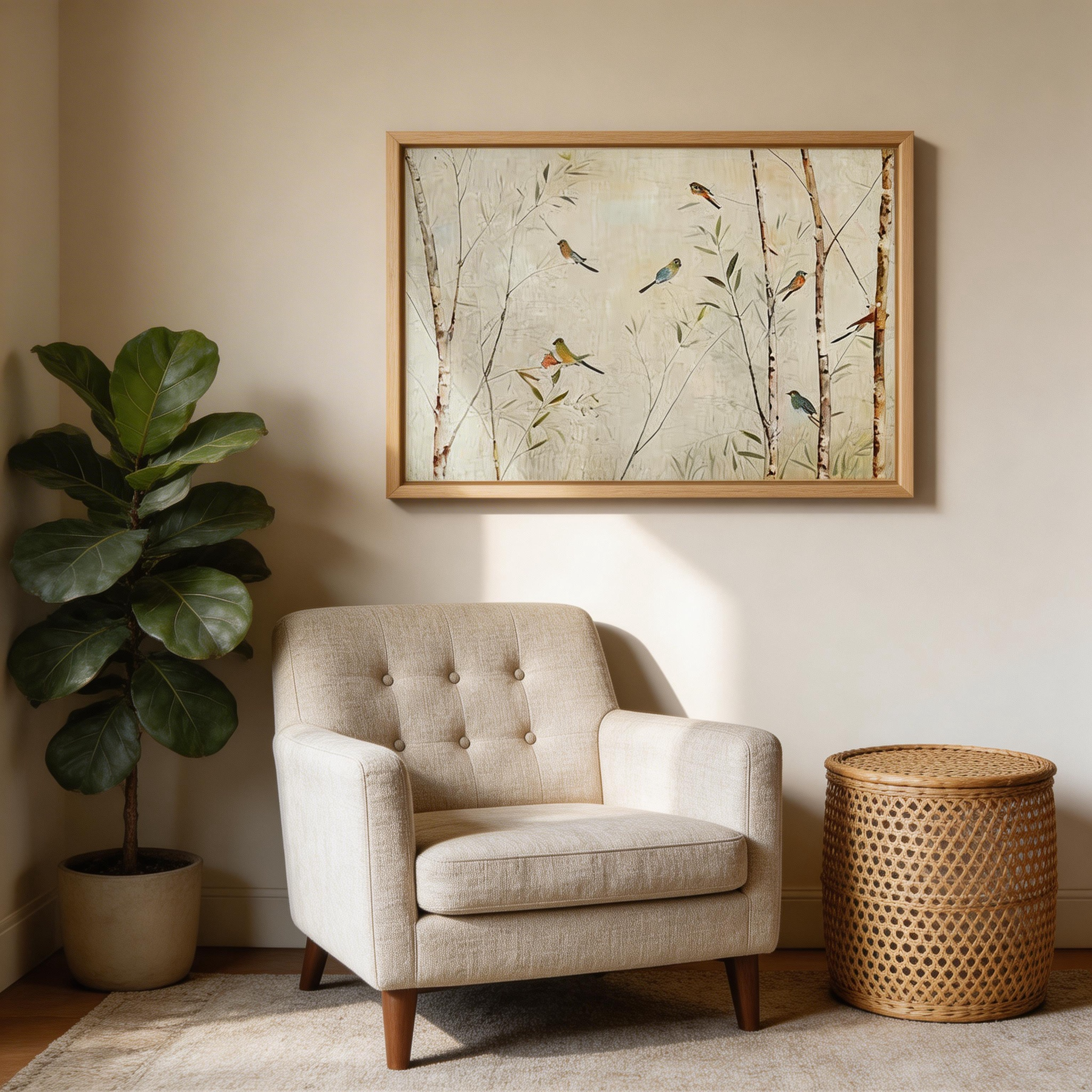 Bird Nature Canvas Wall Art #CP012