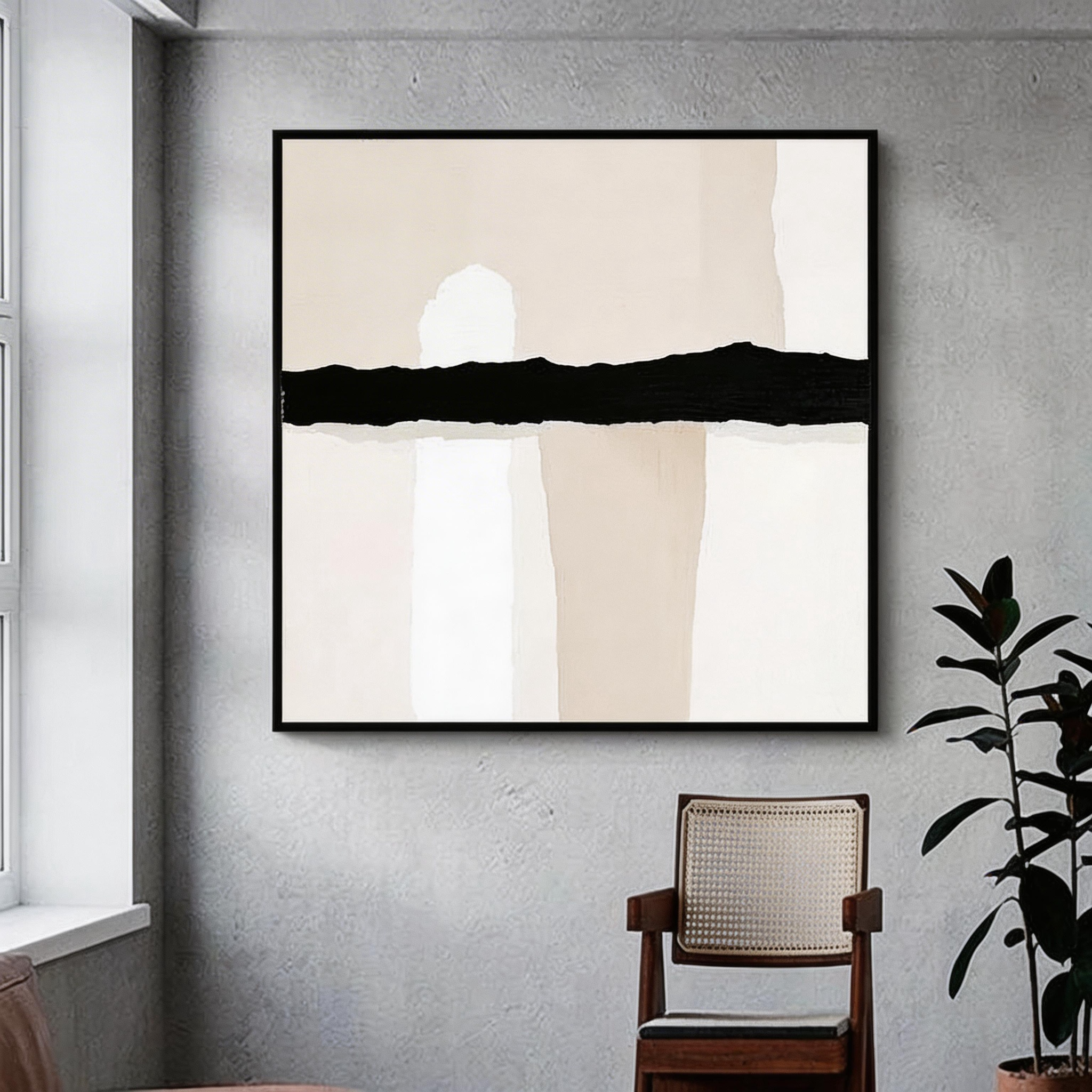Wabi Sabi Art Painting "Abstract Elegance"#WS003