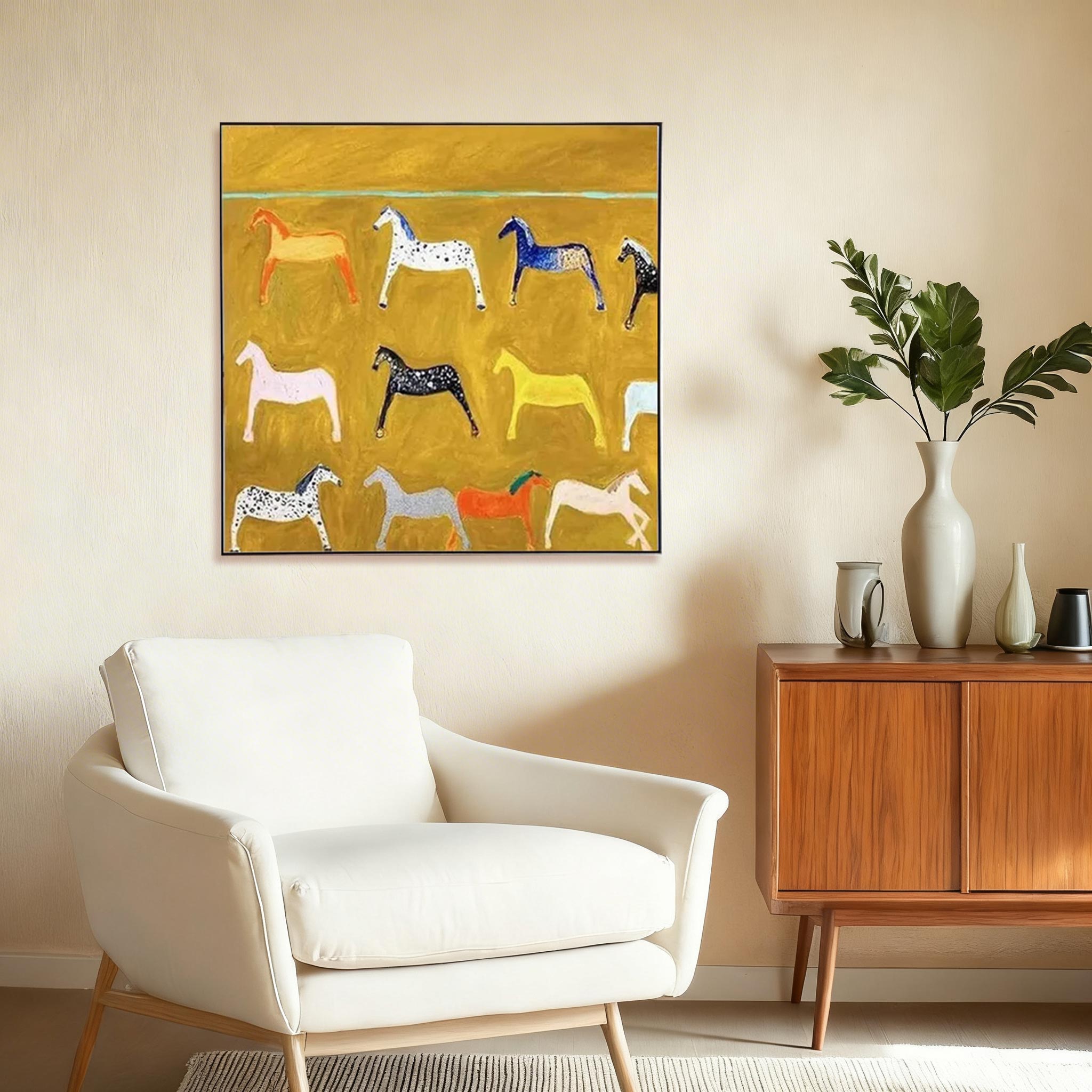 Colorful Horse Wall Art #HA003