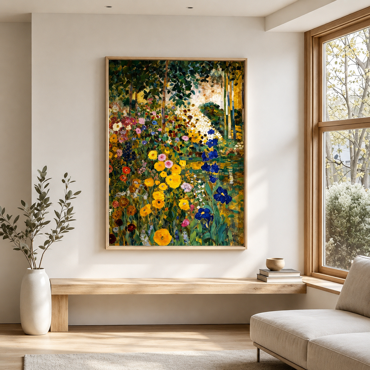 Impressionist Garden Bloom Wall Art #FL009