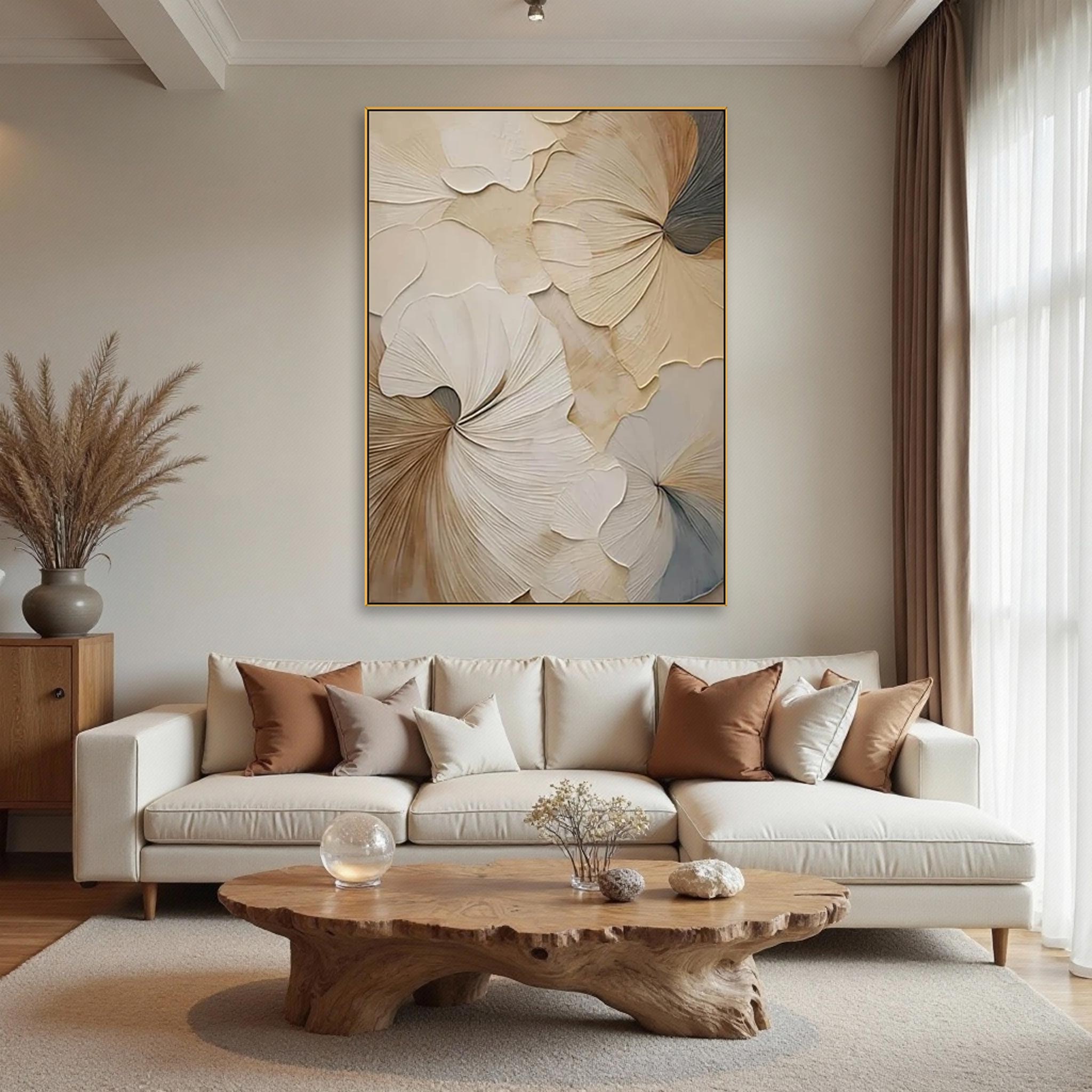 Abstract Ginkgo Leaf Wall Art #MA011