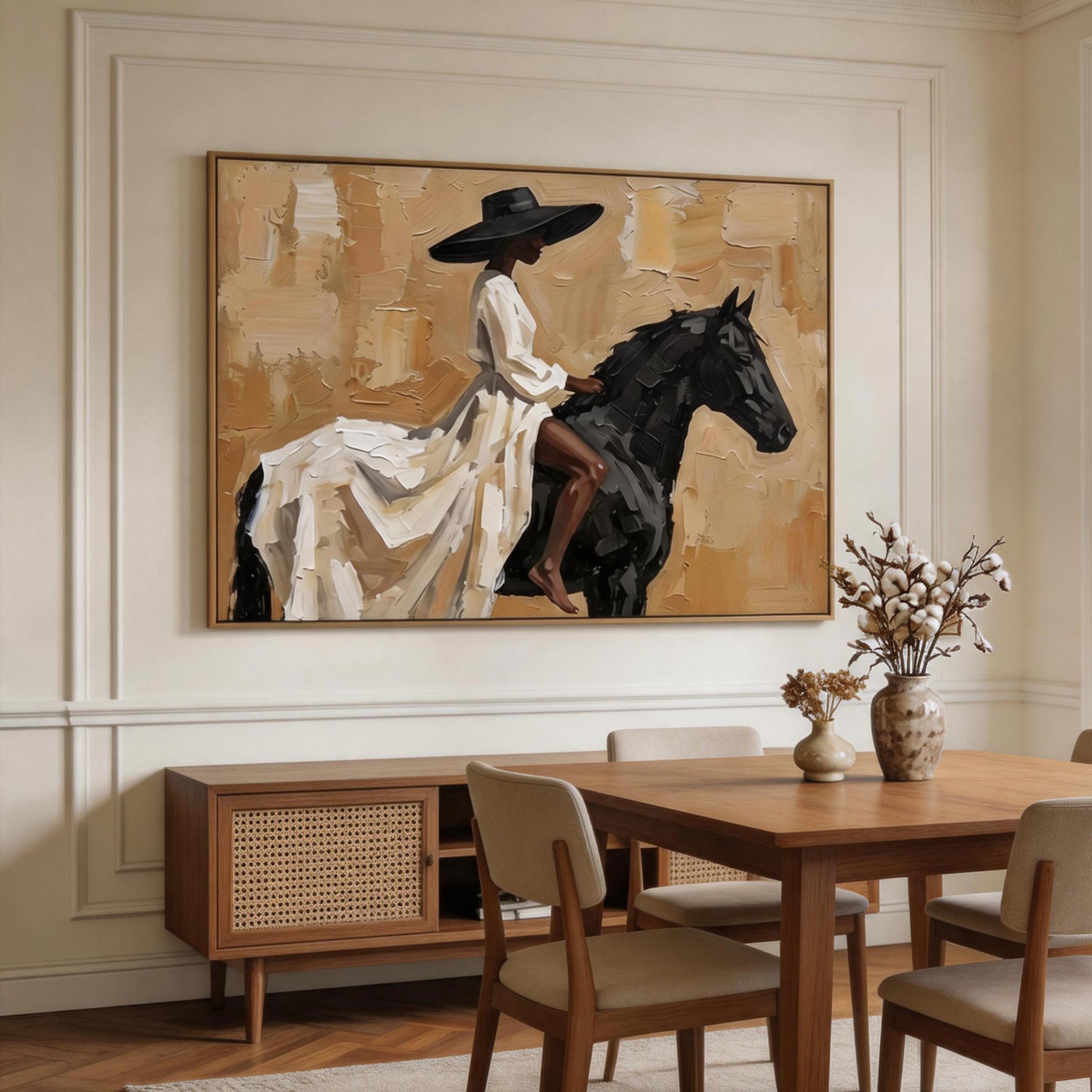 Vintage Americana Art | Ivory Reins Drift RD001