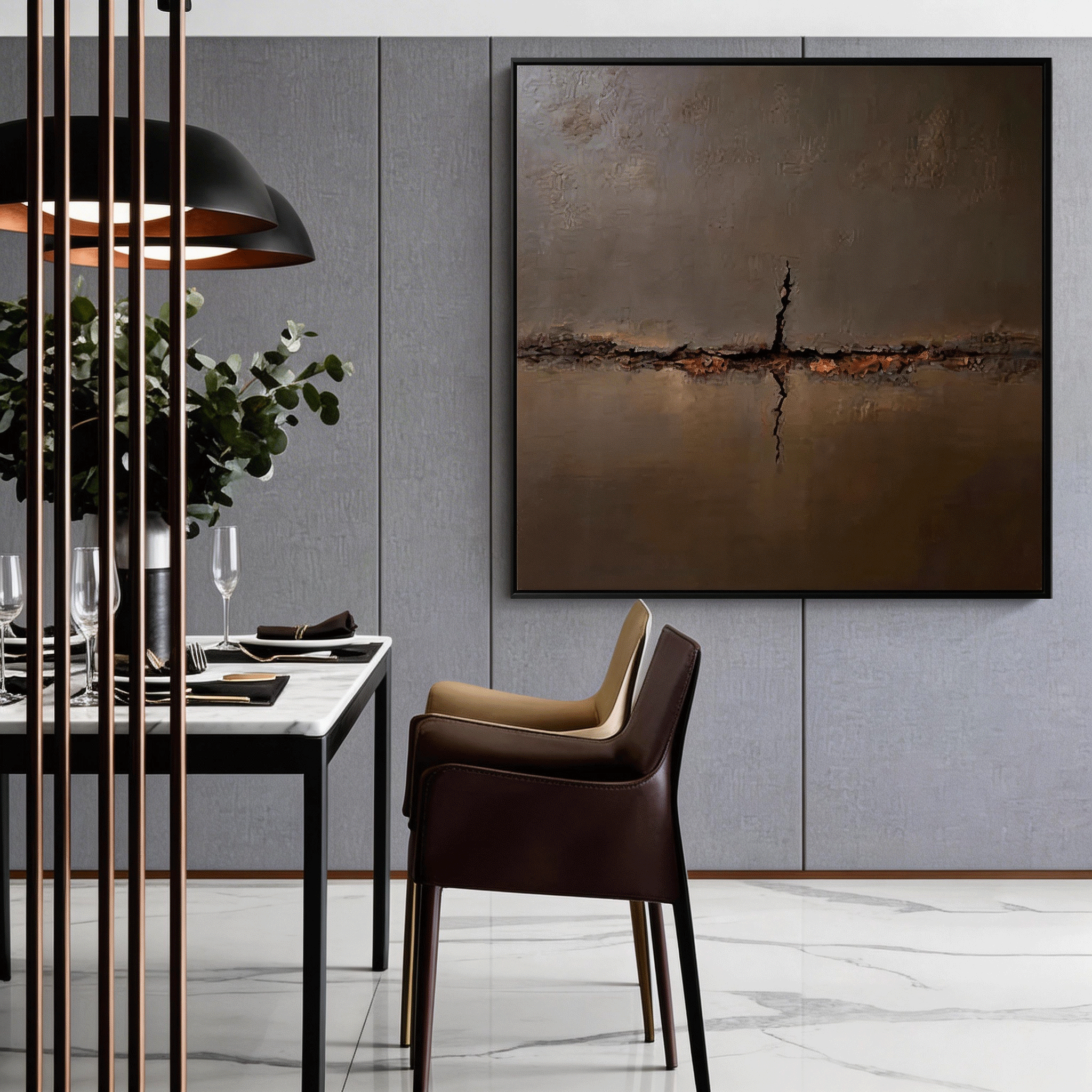 Wabi Sabi Art Earthen Aura Painting #WS001