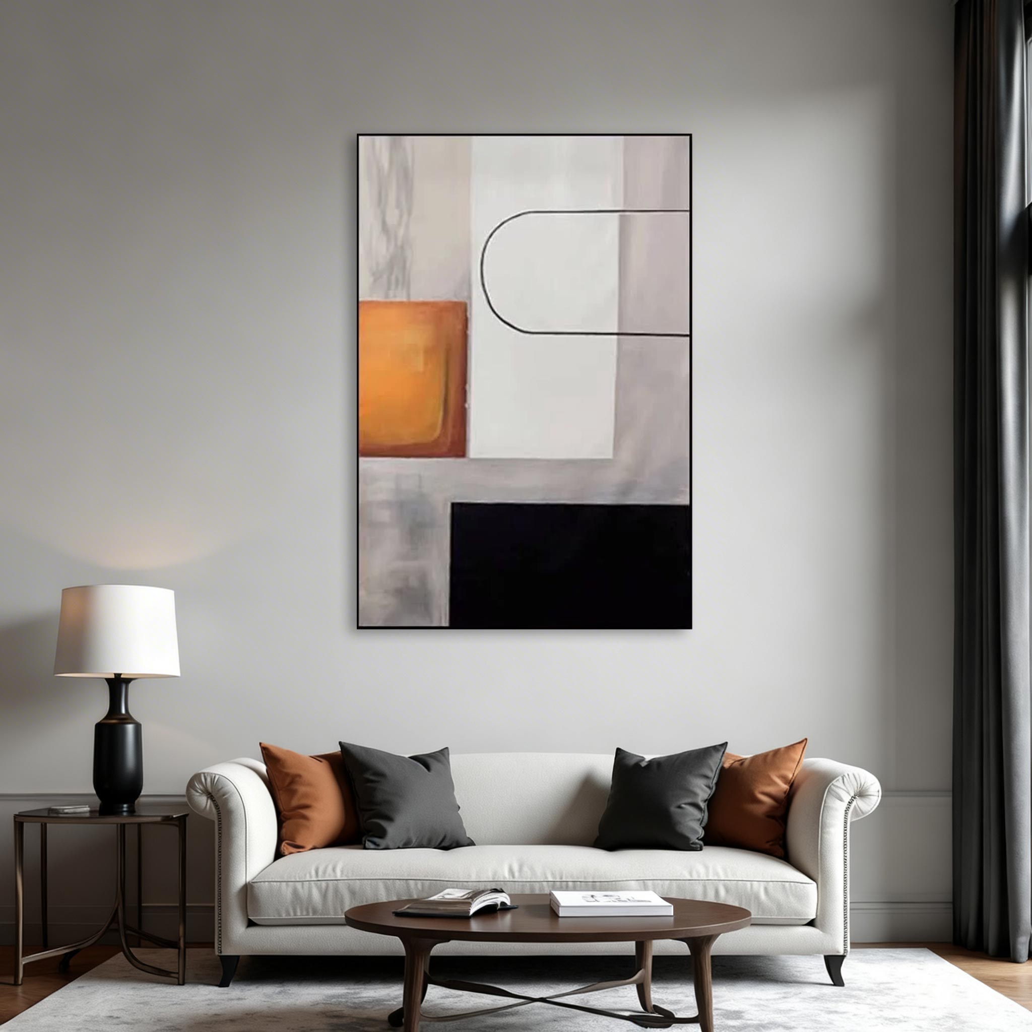 Modern Geometric Abstract Wall Art MA006