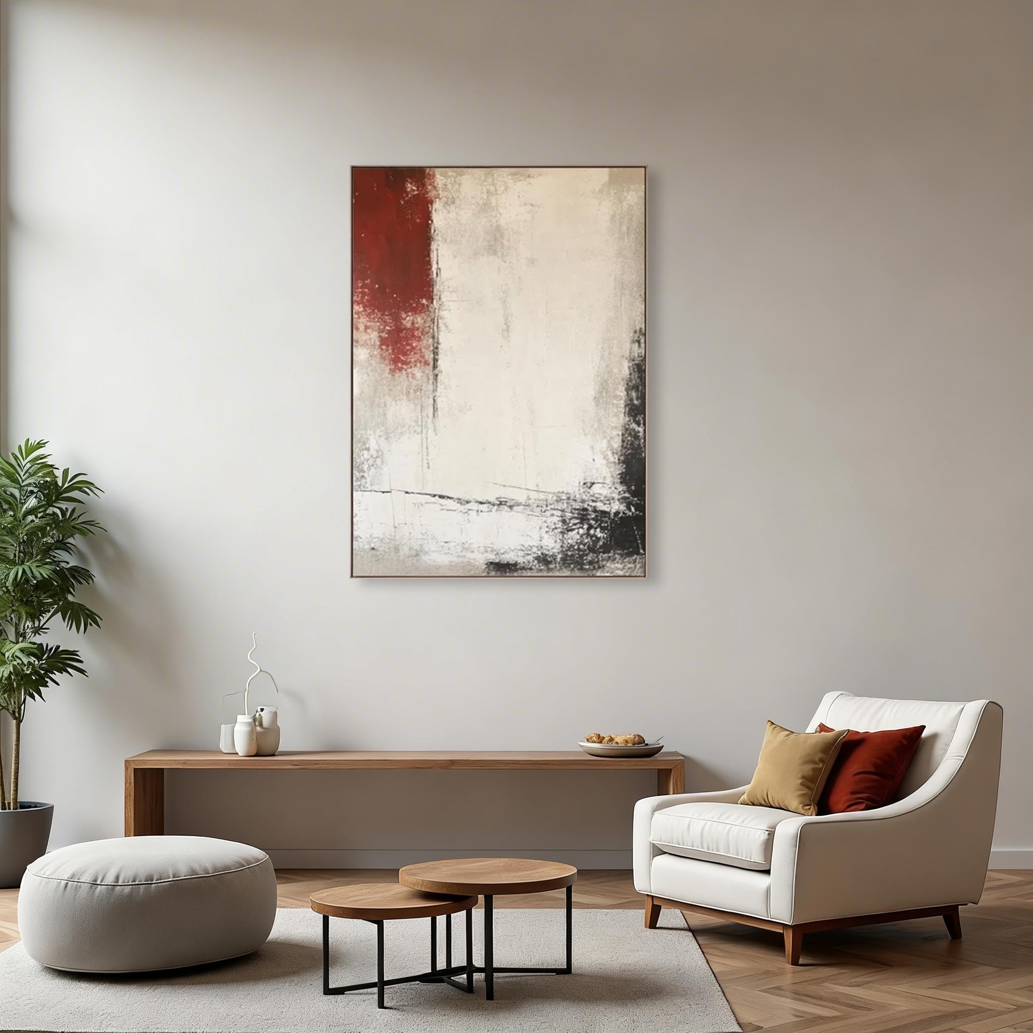 Minimalist Textured Abstract Wall Art #MA018