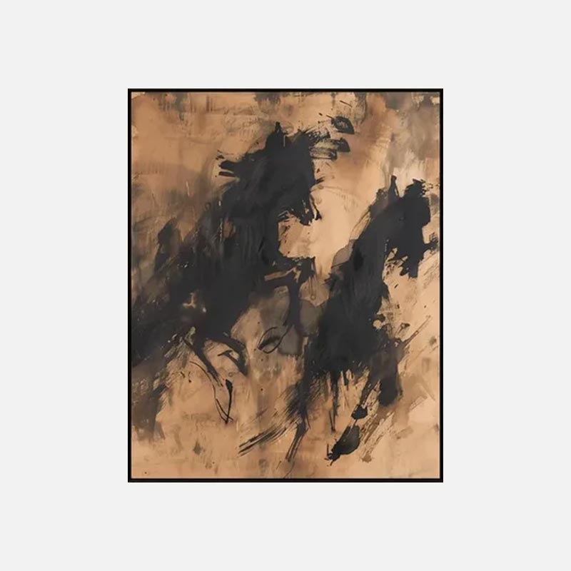 Abstract Running Horses Wall Art #HA007