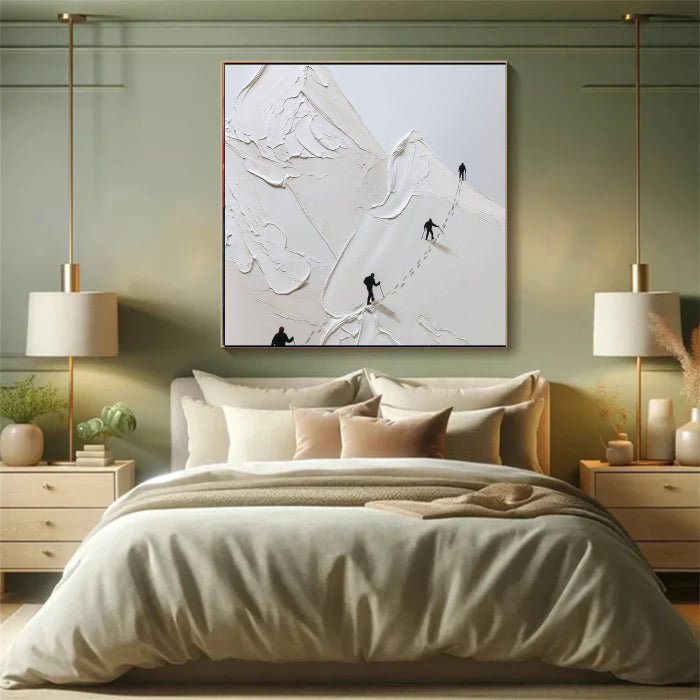 White Textured Minimalist Wall Art #WT006