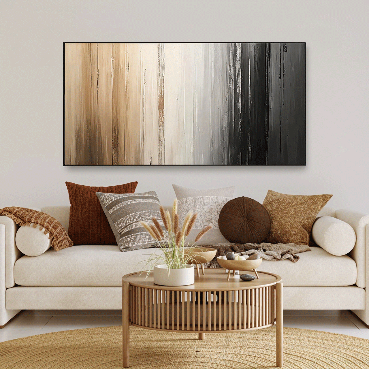 Modern Abstract Wall Art Minimalist Style Painting #AB012