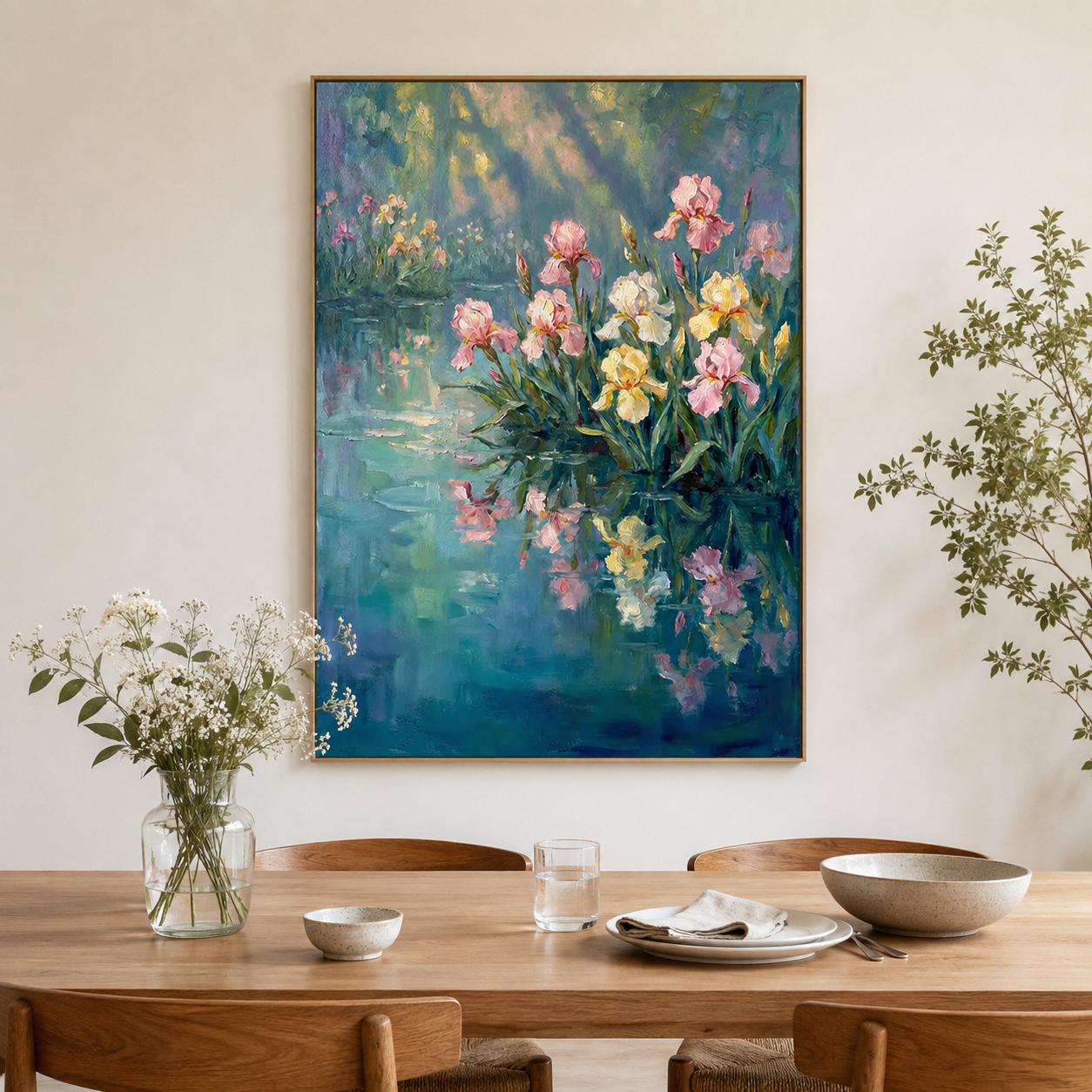 Water Garden Iris Wall Art #FL002