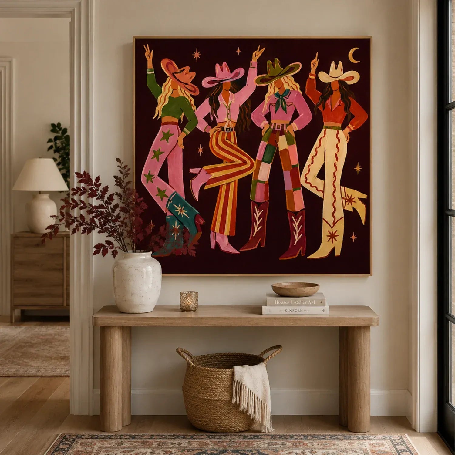 Cowgirl Disco Wall Art#WW004