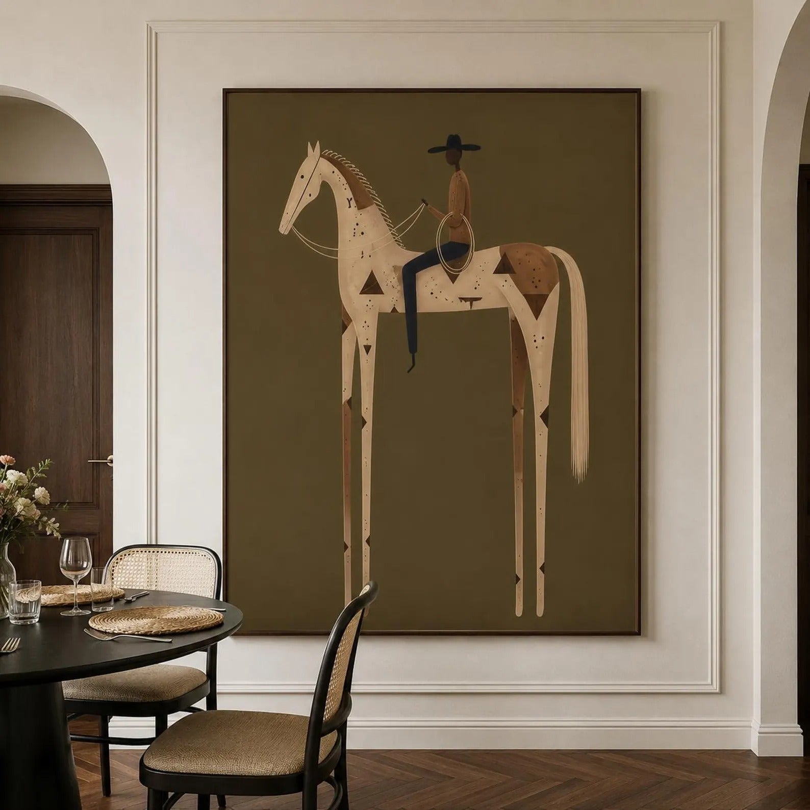 Modern Western Horse Wall Art #WW006