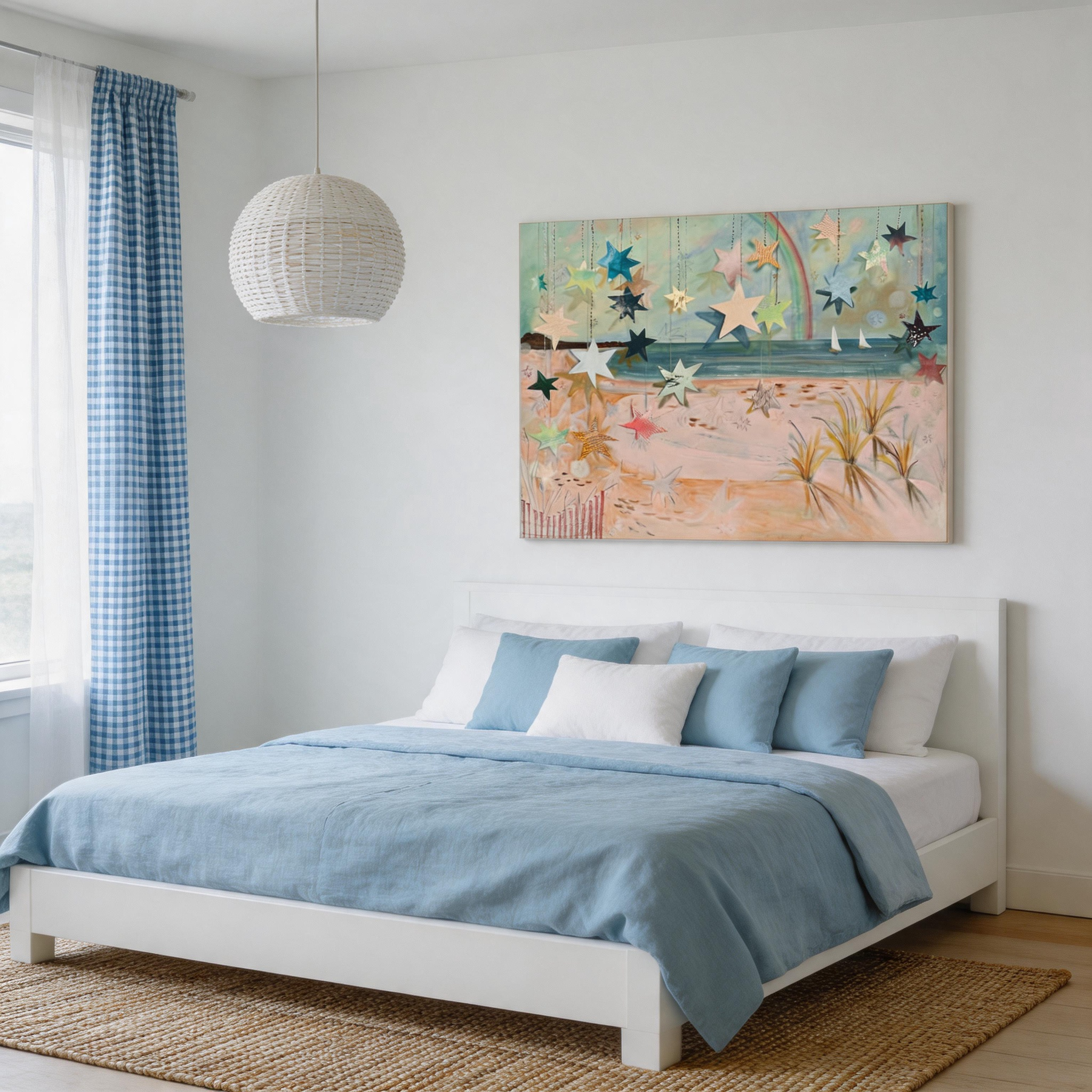Dreamy Coastal Stars Wall Art #BC009