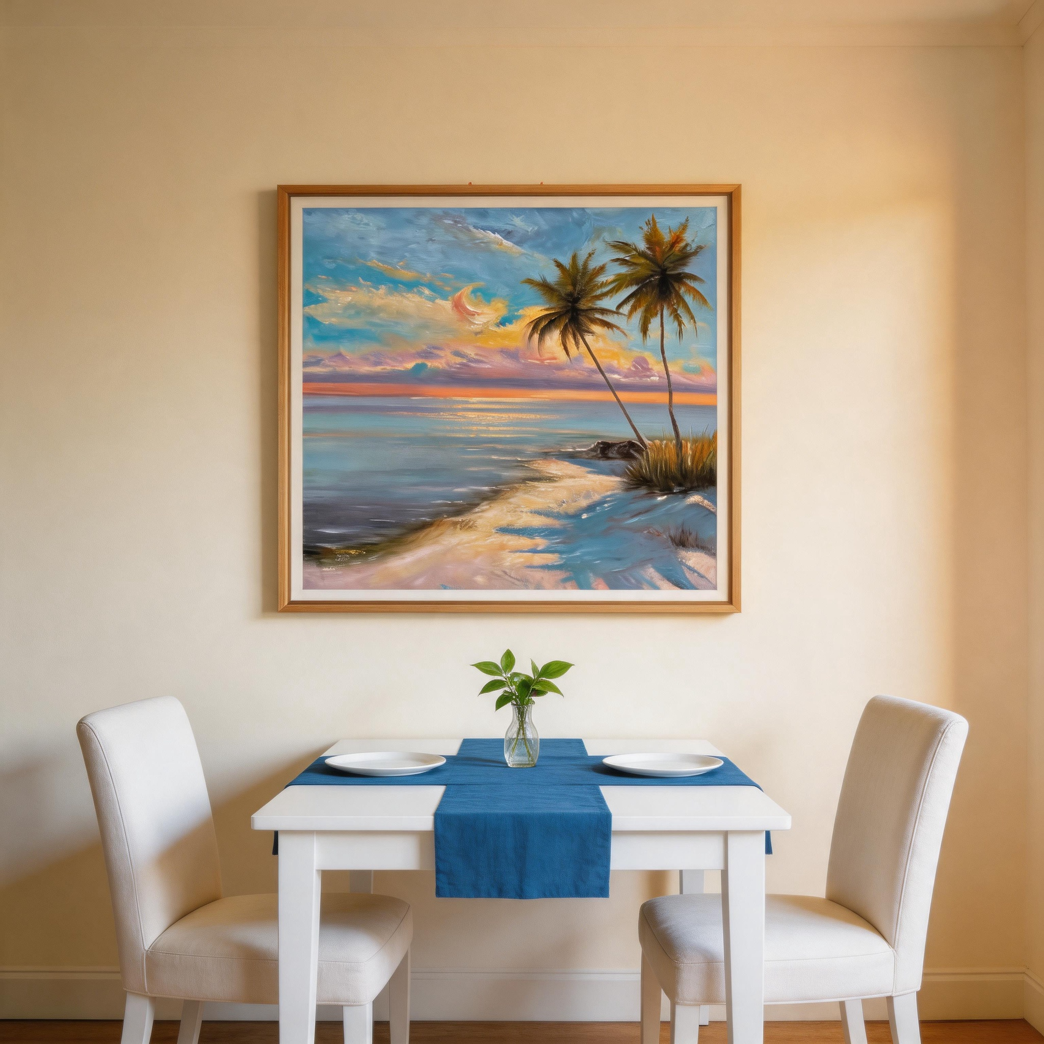 Coastal Palm Tree Wall Art #BC018