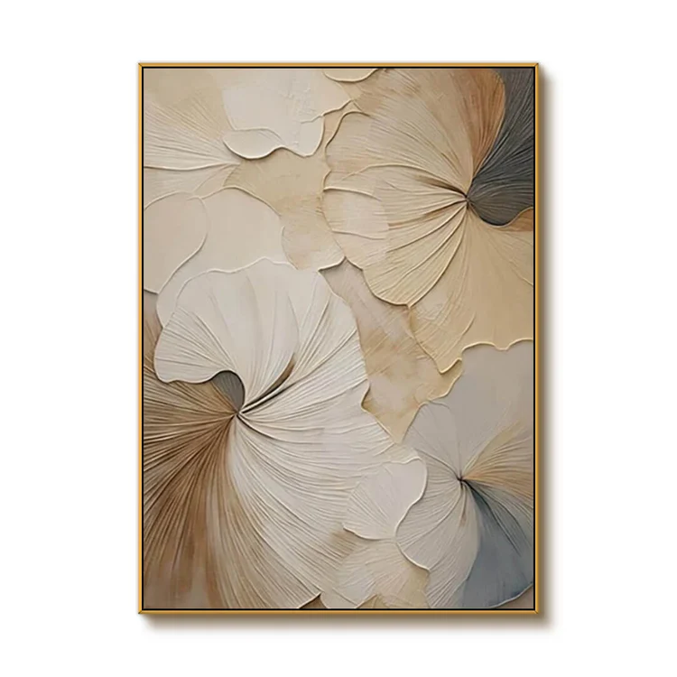 Minimalist Ginkgo Canvas Art #MA012
