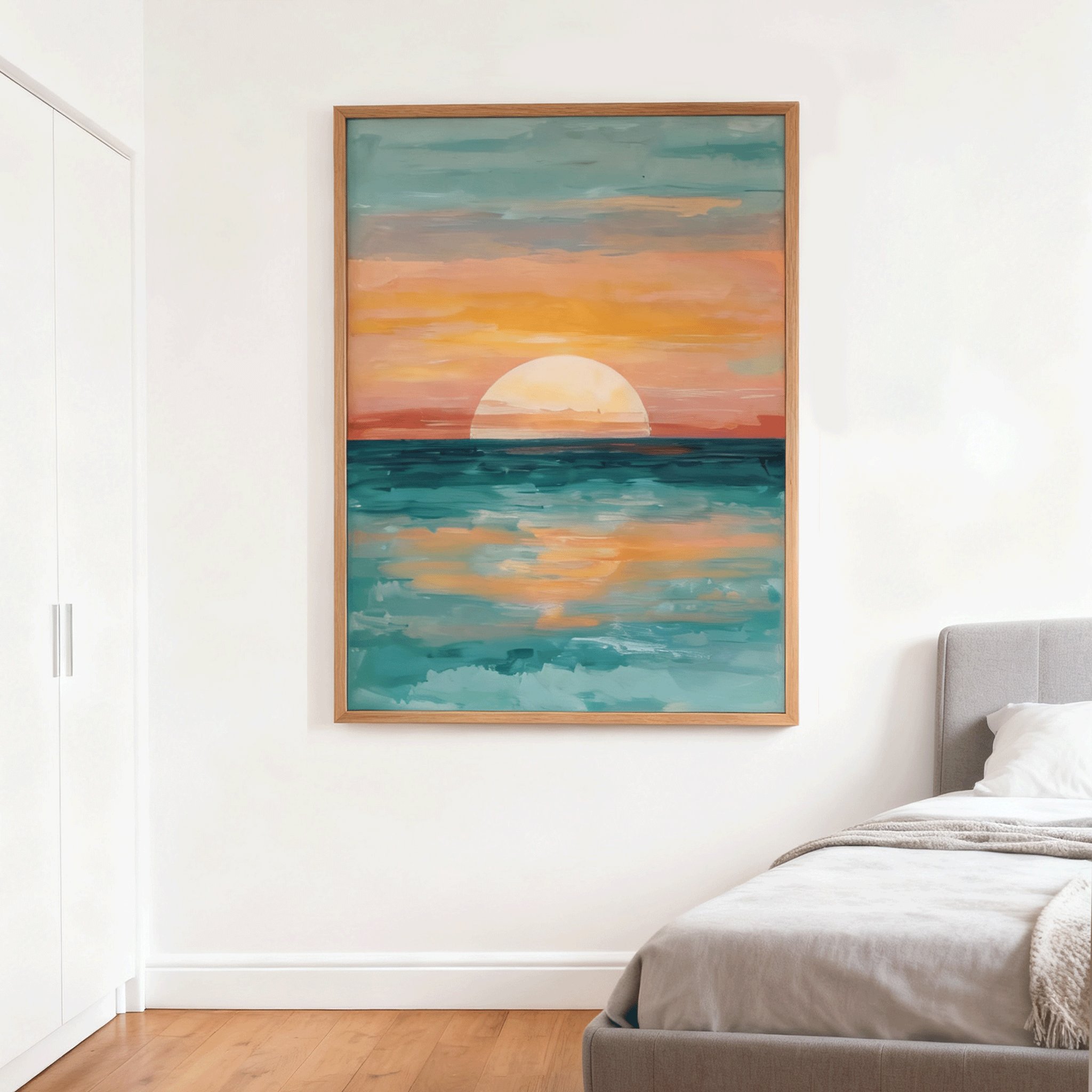 Pastel Sunset Seascape Wall Art #BC020