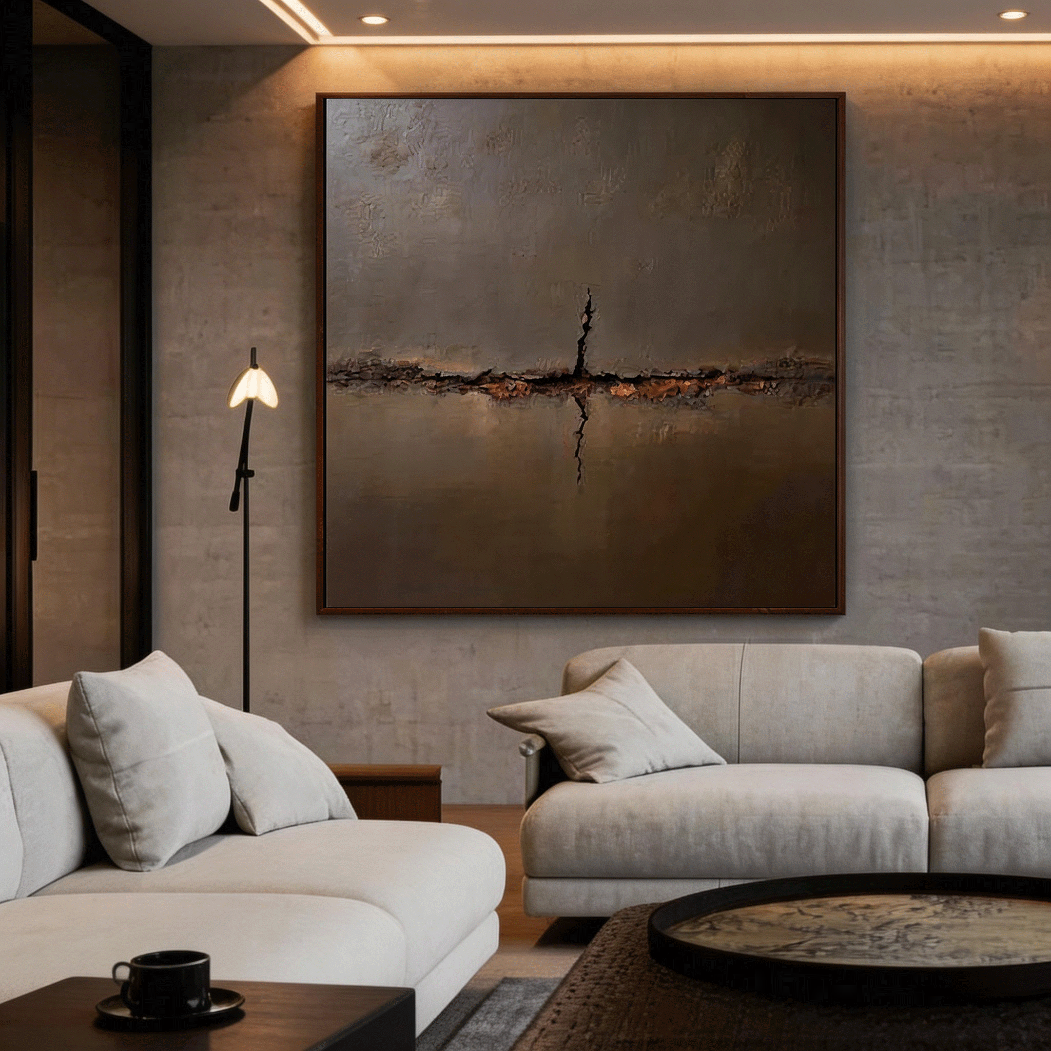 Wabi Sabi Art Earthen Aura Painting #WS001