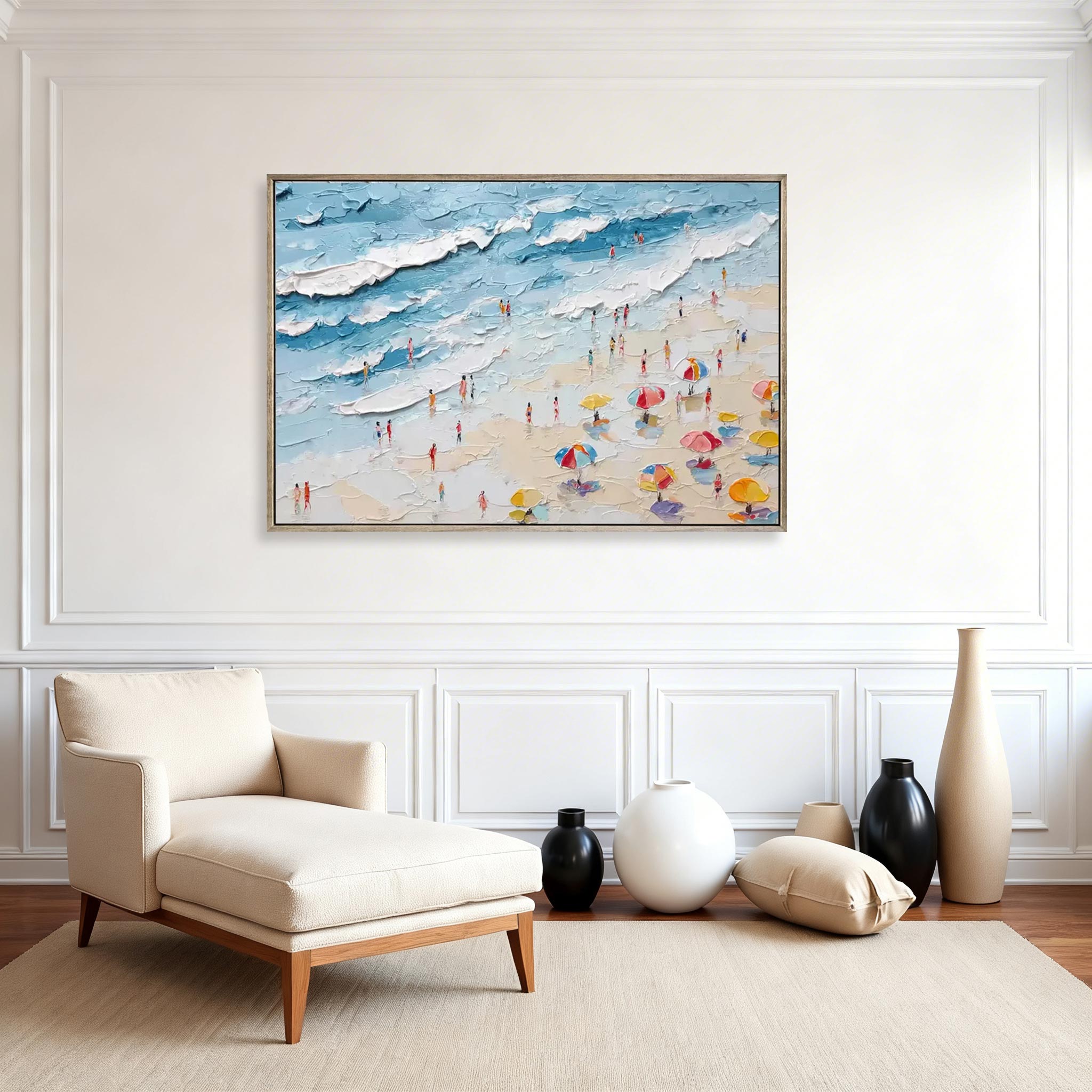Beach Scene Canvas Wall Art #CP007