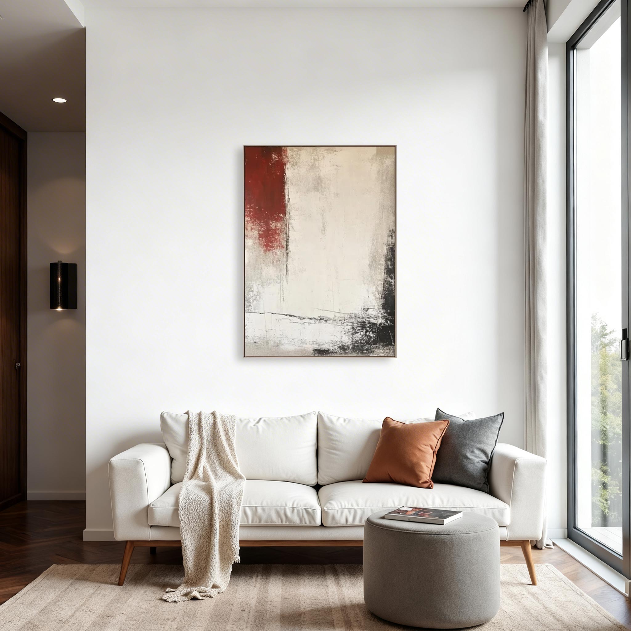 Minimalist Textured Abstract Wall Art #MA018