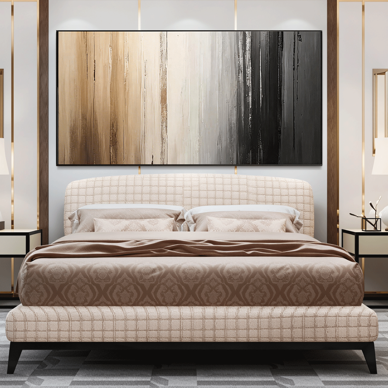 Modern Abstract Wall Art Minimalist Style Painting #AB012
