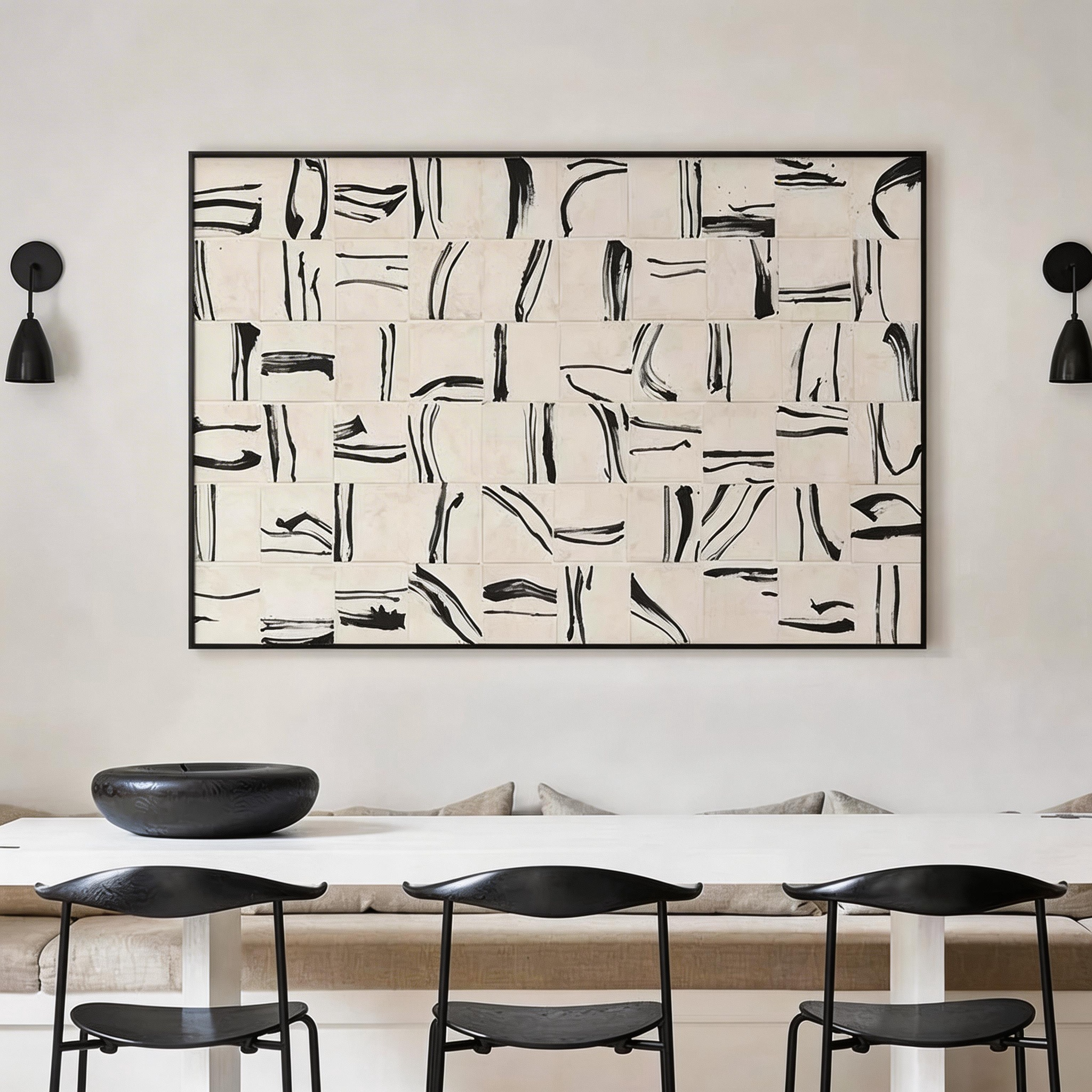 Minimalist Abstract Canvas Wall Art #MA016