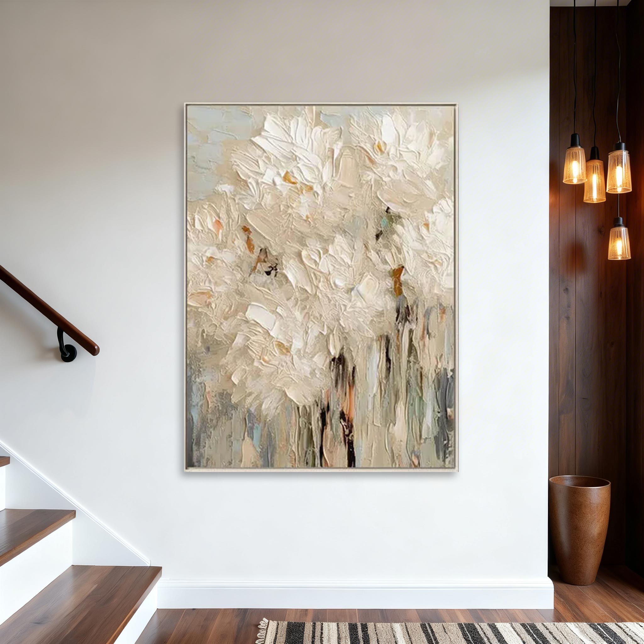 Textured Floral Abstract Wall Art #MA013