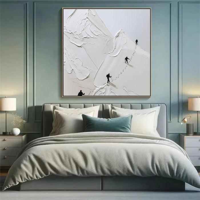 White Textured Minimalist Wall Art #WT006