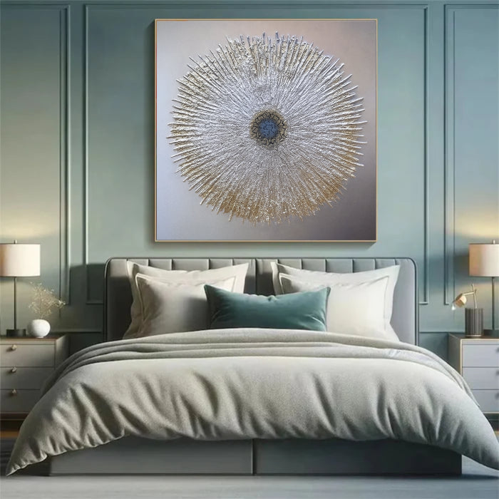 Abstract Sunburst Wall Art Painting #AB021