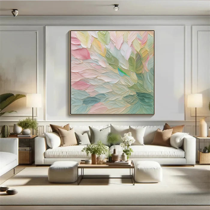 Colorful Abstract Textured Painting Canvas #AT005