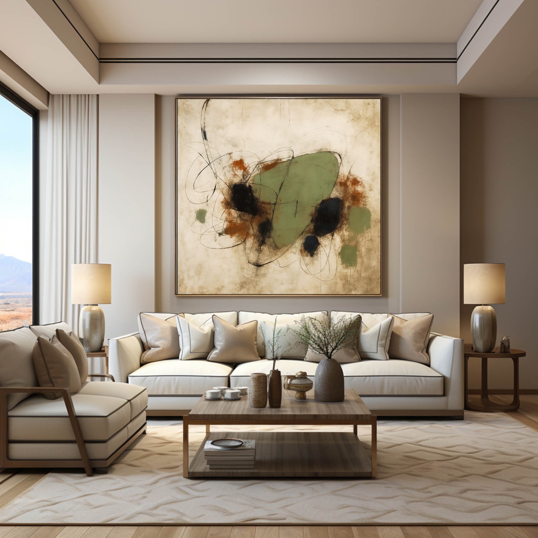 Wabi Sabi Abstract Painting #WS012