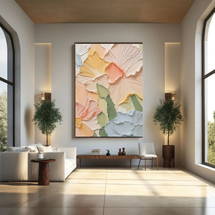 Colorful Abstract Textured Painting Canvas #AT003