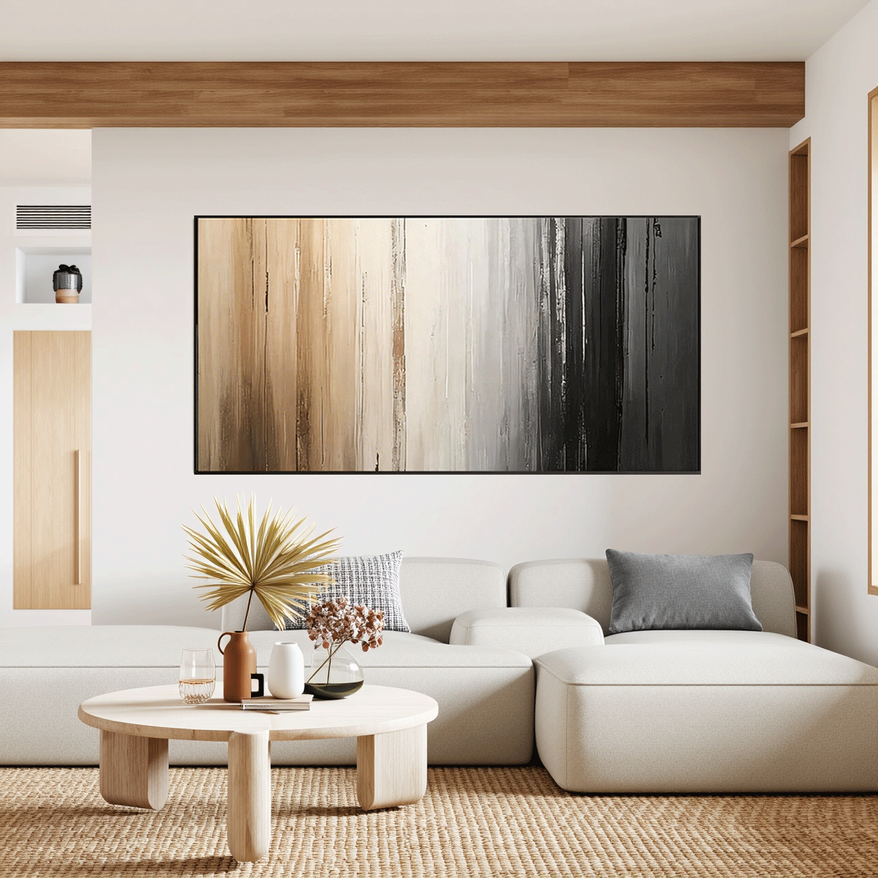 Modern Abstract Wall Art Minimalist Style Painting #AB012