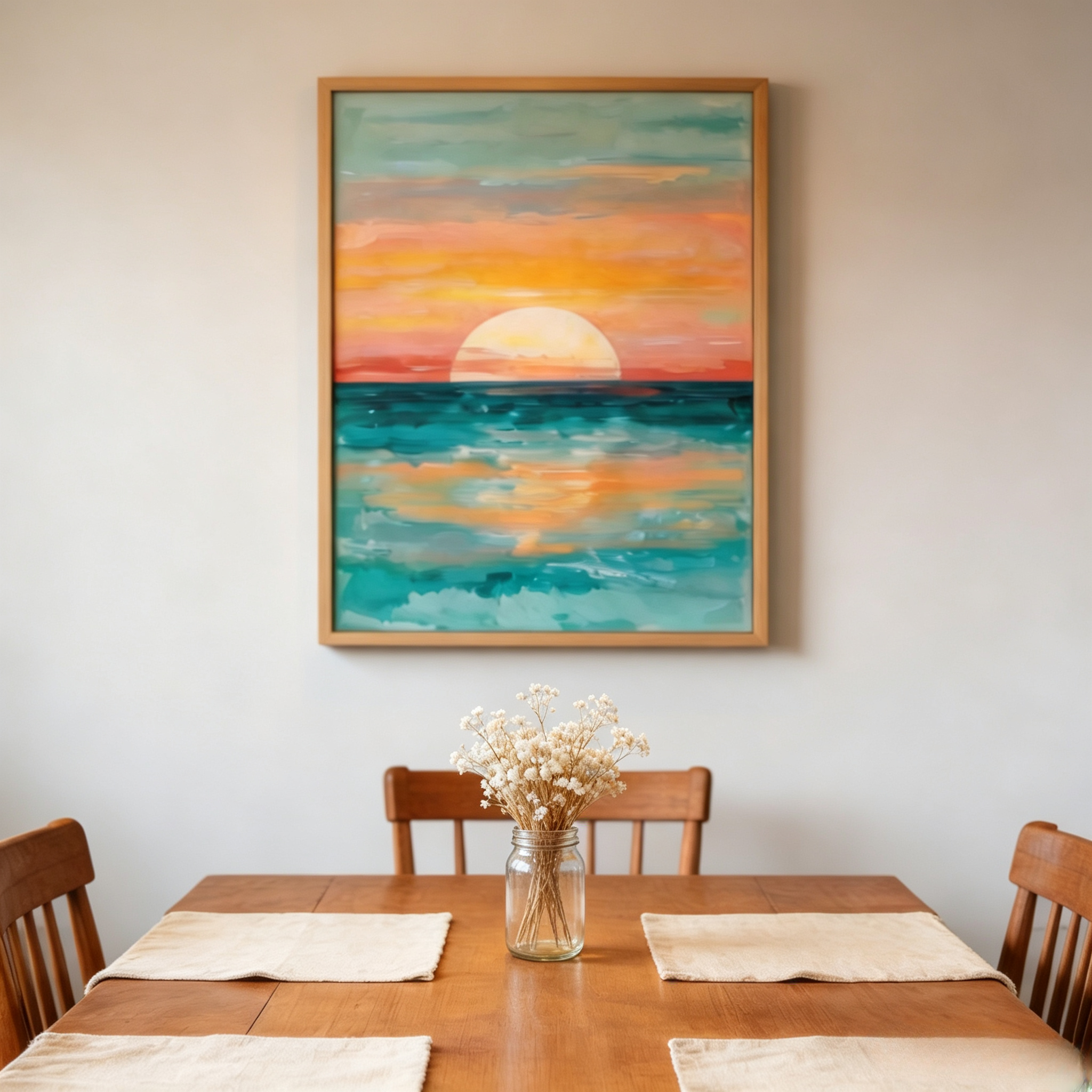 Pastel Sunset Seascape Wall Art #BC020