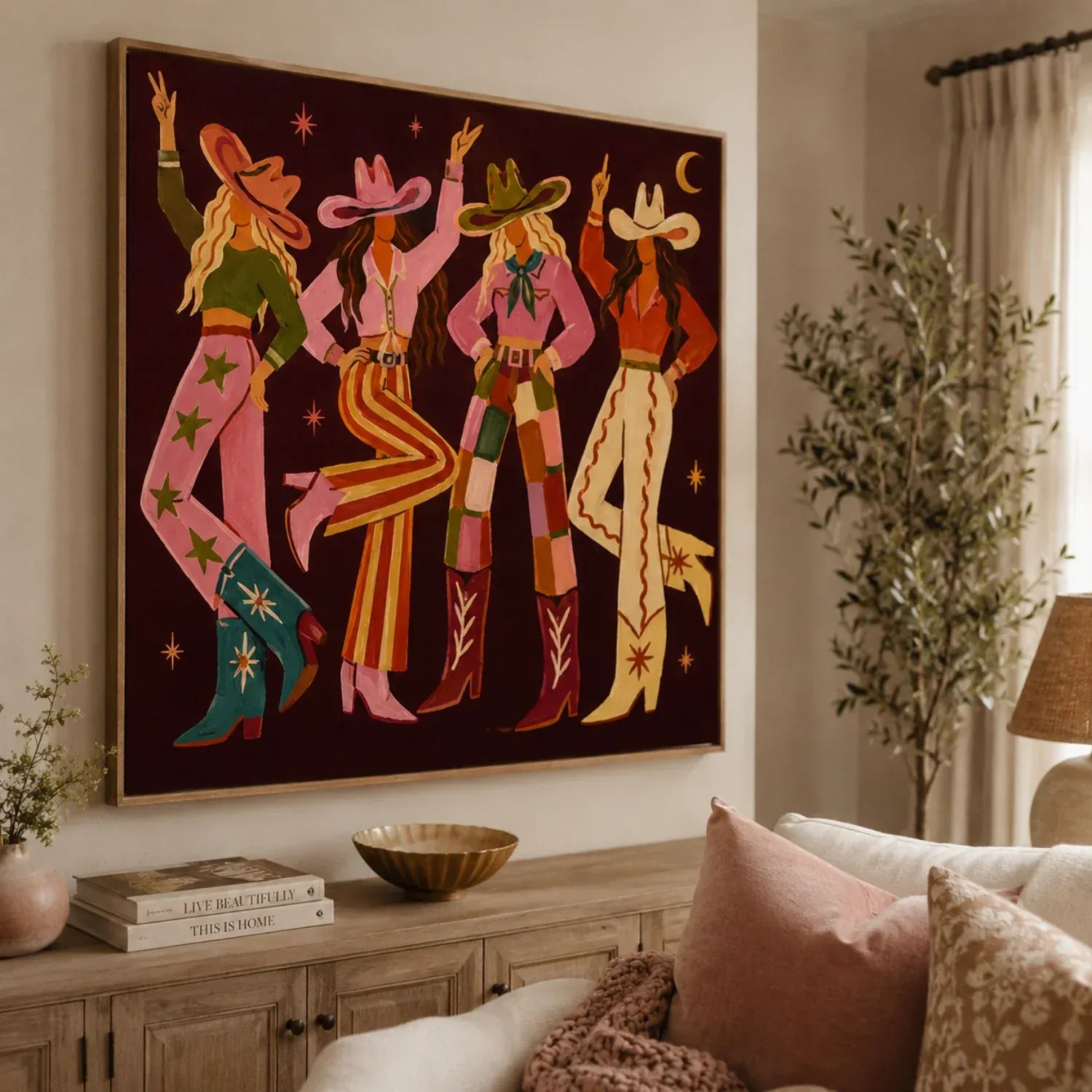 Cowgirl Disco Wall Art#WW004
