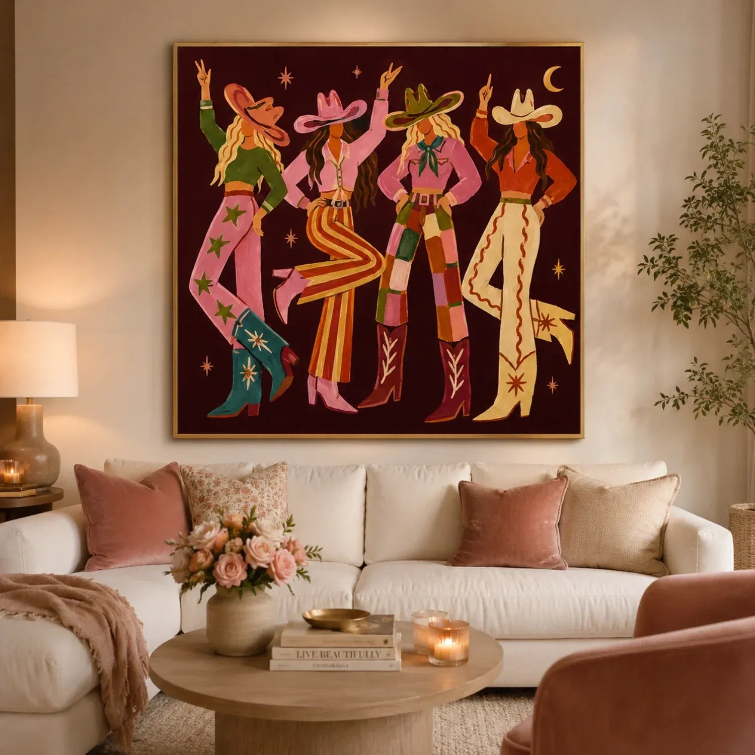 Cowgirl Disco Wall Art#WW004