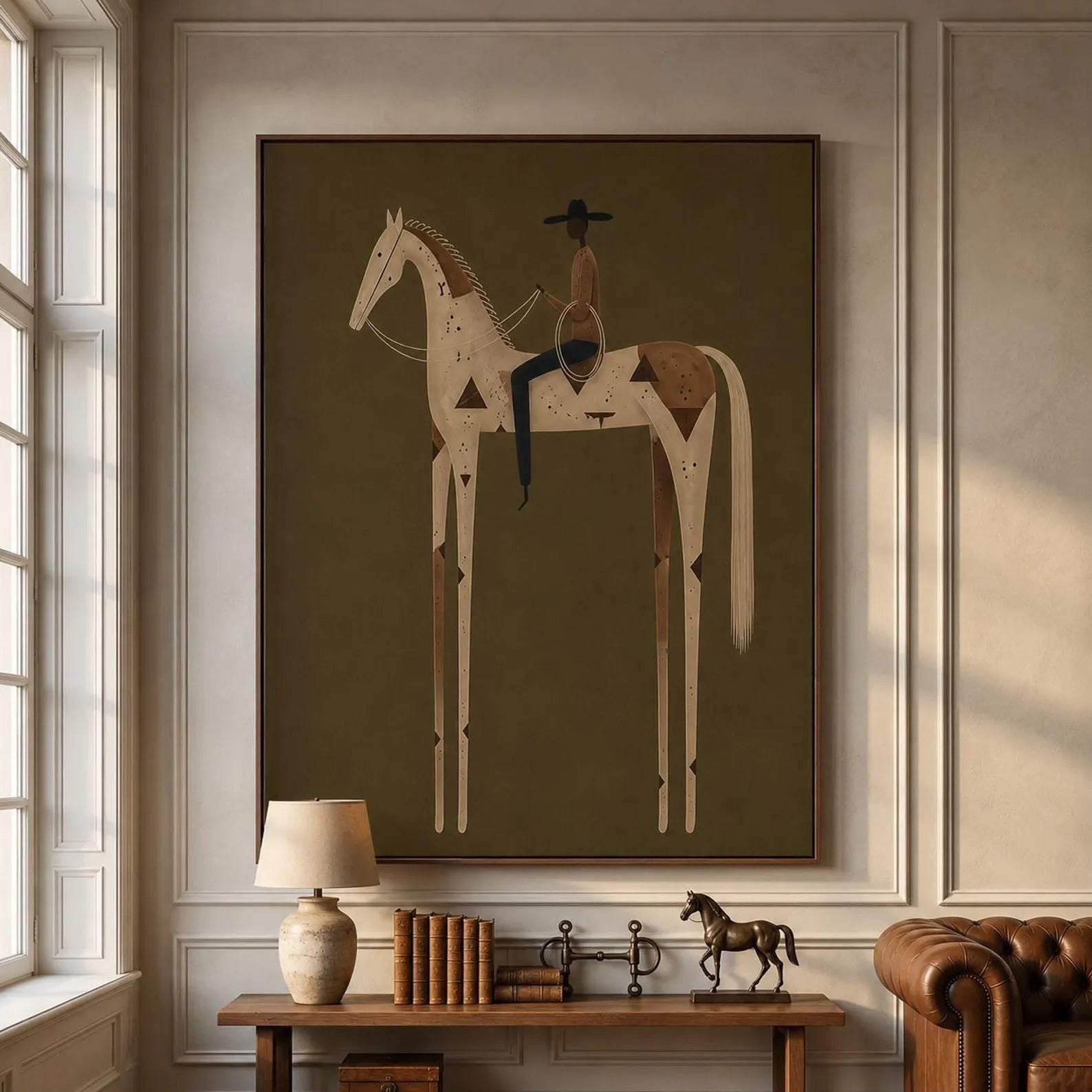 Modern Western Horse Wall Art #WW006