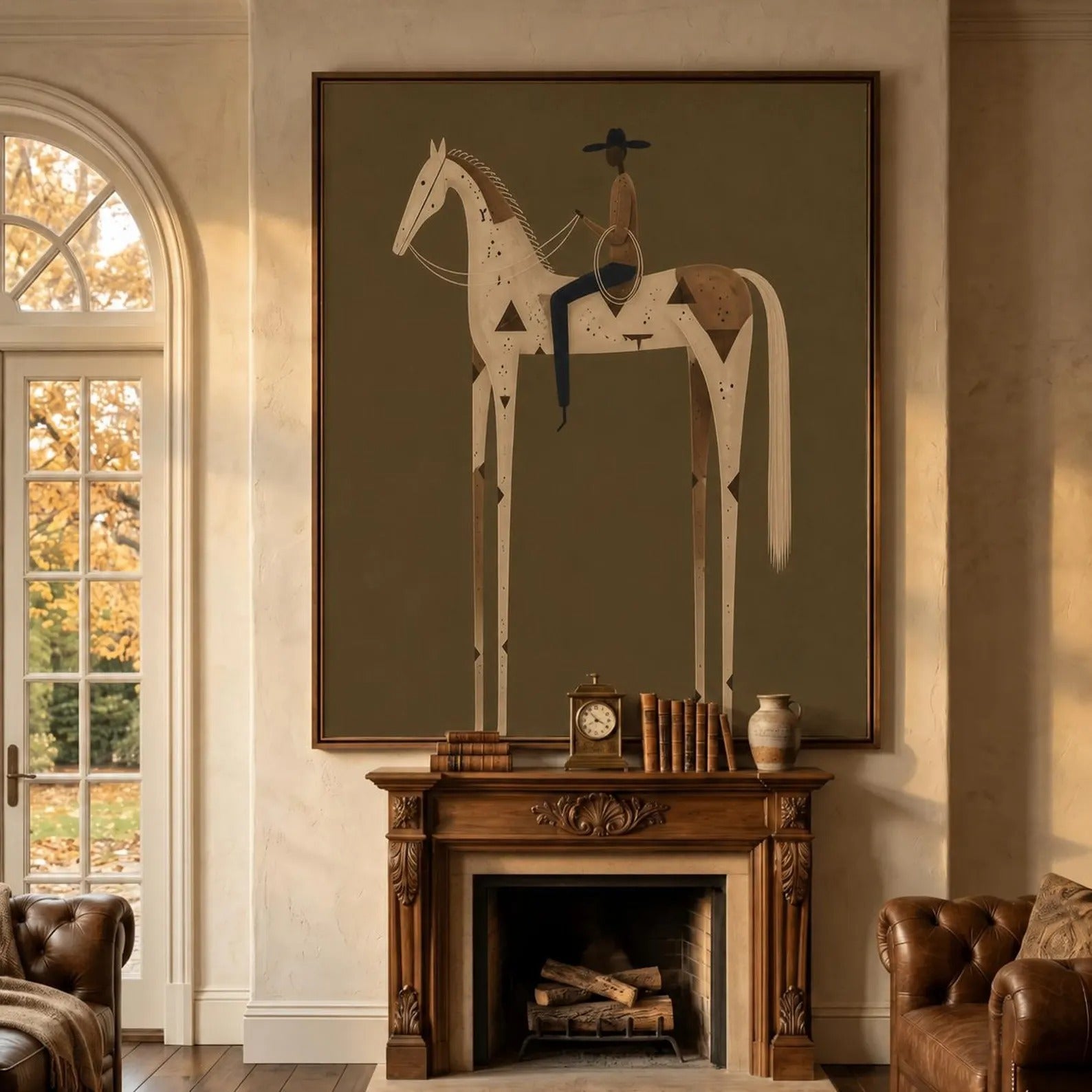 Modern Western Horse Wall Art #WW006