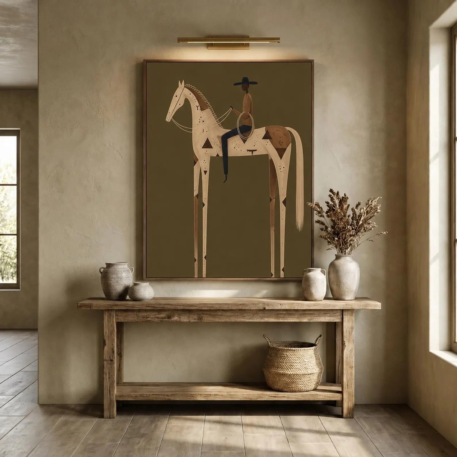 Modern Western Horse Wall Art #WW006